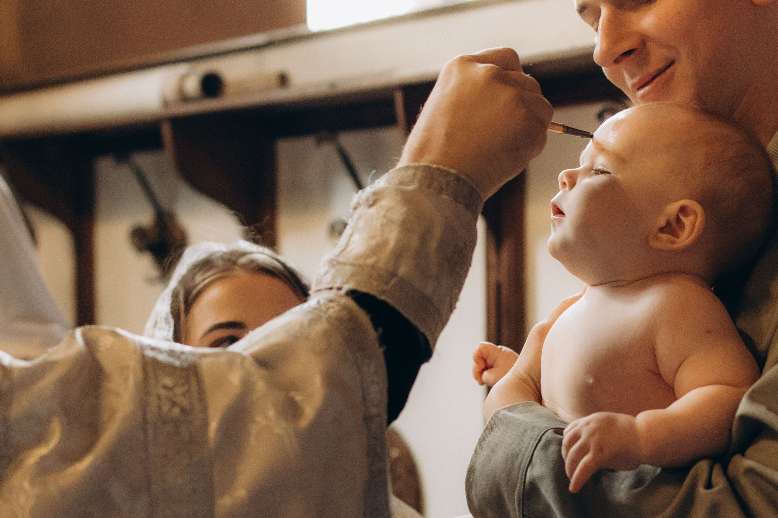 Крещение Макара. Семейный фотограф Москва Наталия Осьмакова