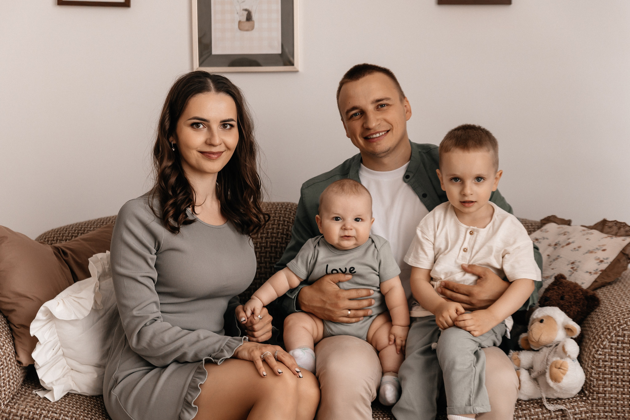 Павел, Кристина, Святослав, Елисей. Семейный фотограф Минск Усова Ольга