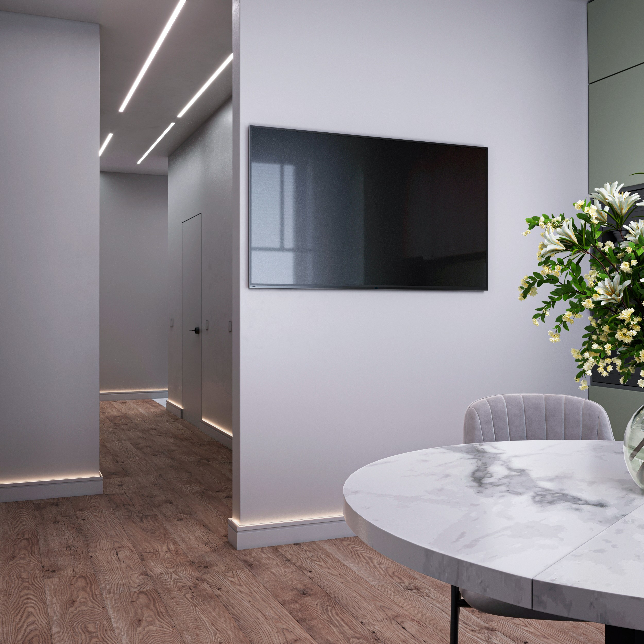 Swifts' quarter. 3D visualization of exteriors and interiors