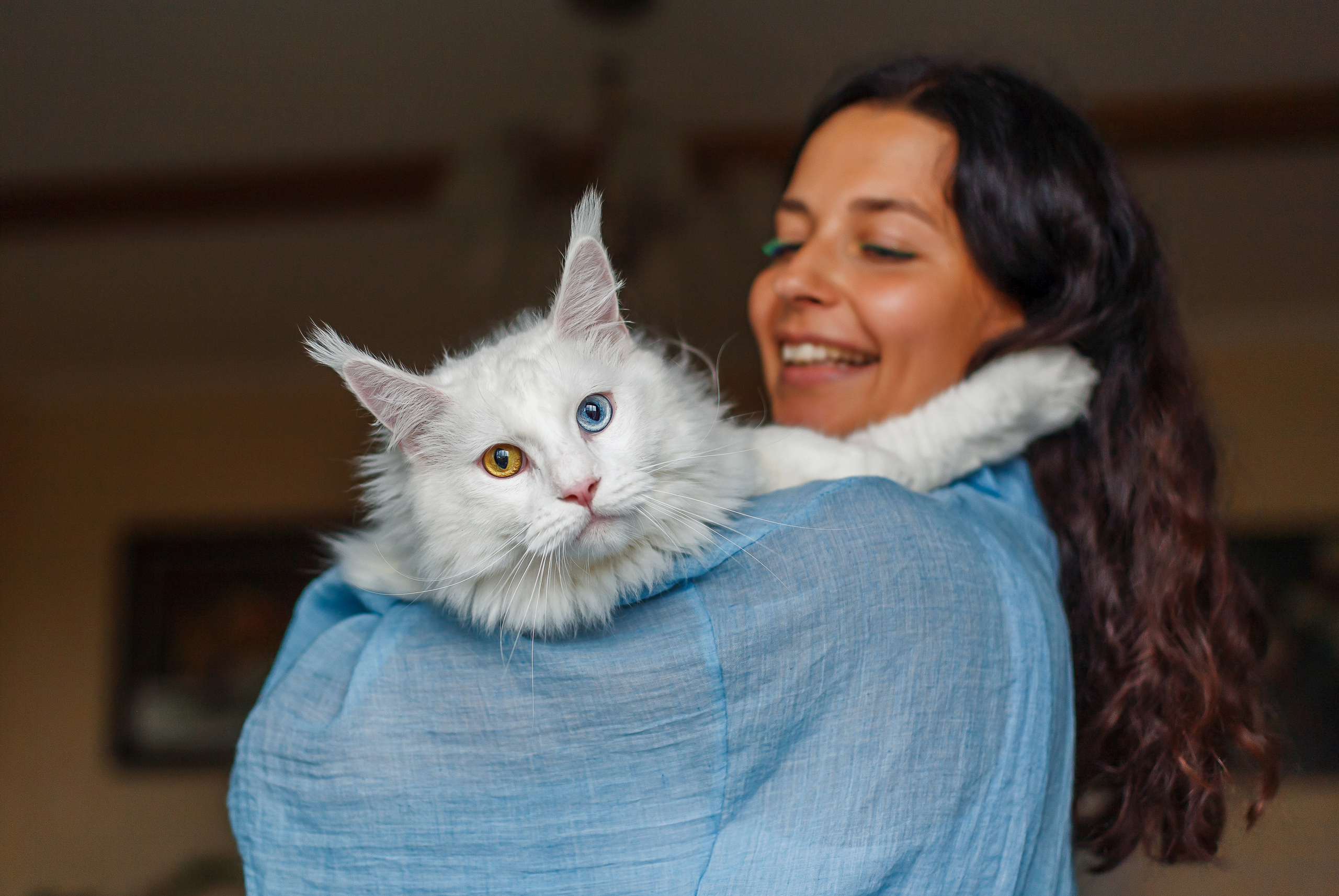 Белый кун Марсик и Яна. Фотограф Челябинск · Ольга Серебрякова