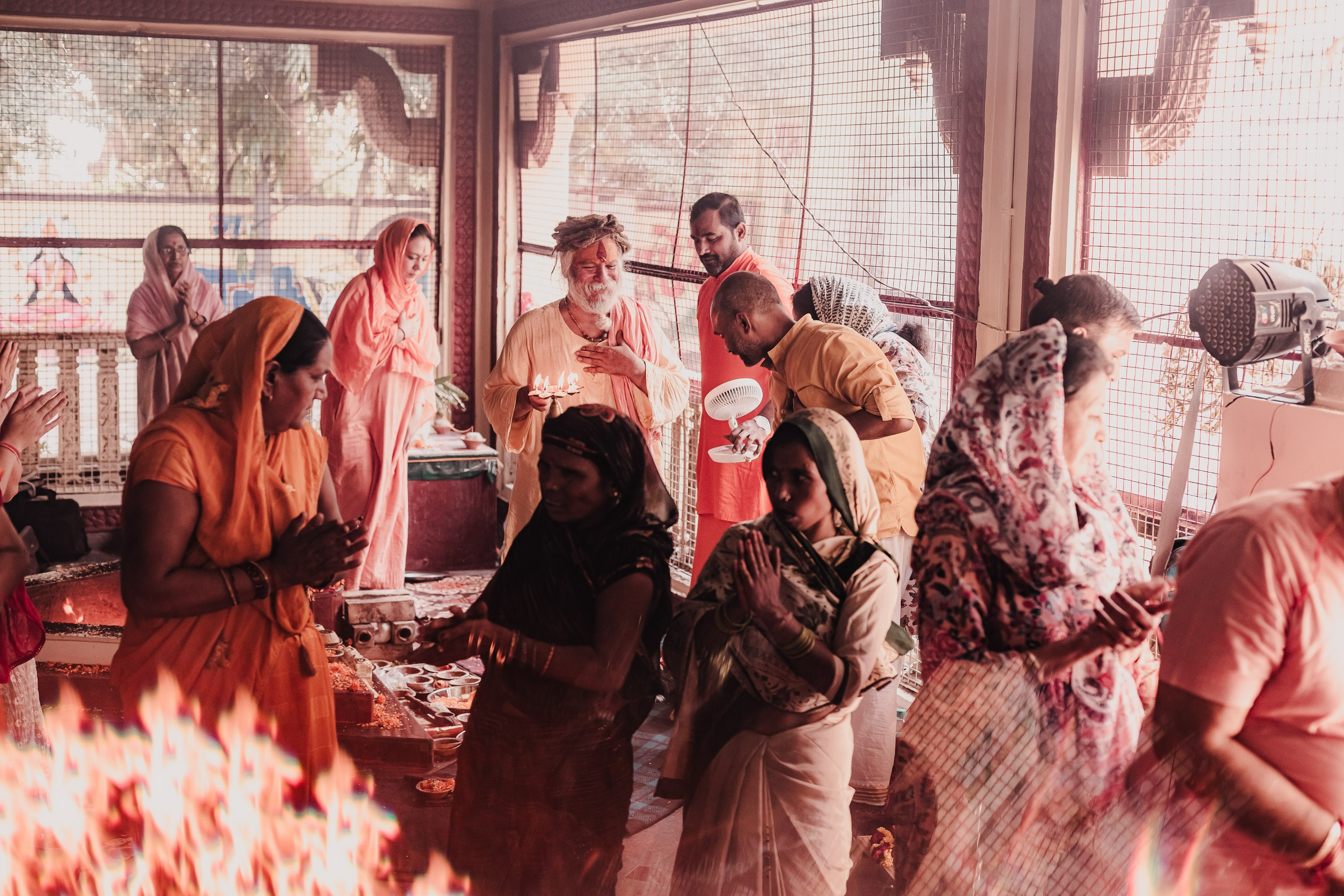 Navaratri yajna at Devraha Baba Ji ashram. Мариам Багдасарян