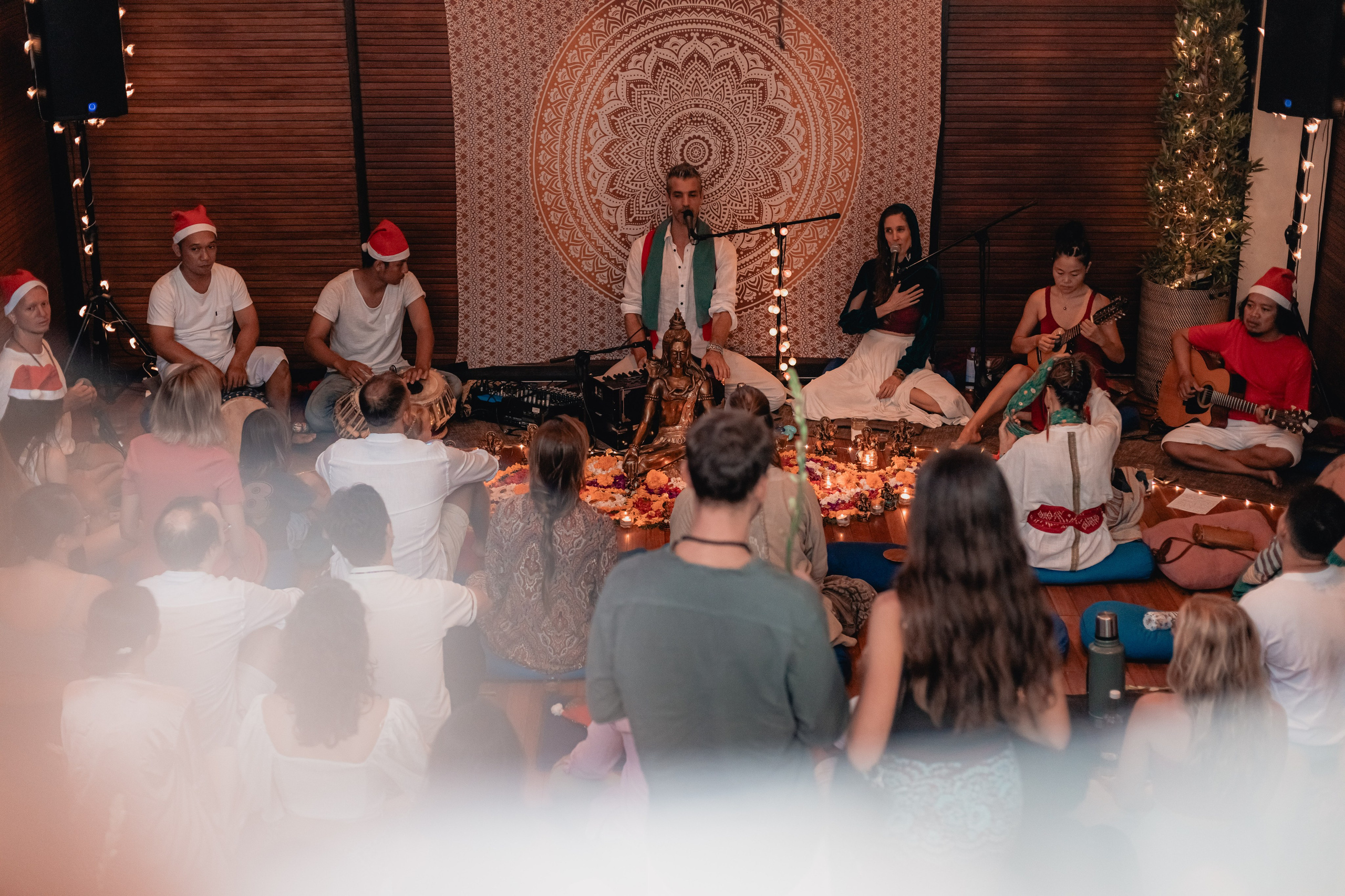 Christmas kirtan w Bhakti Bliss family. Mariam Bagdasaryan