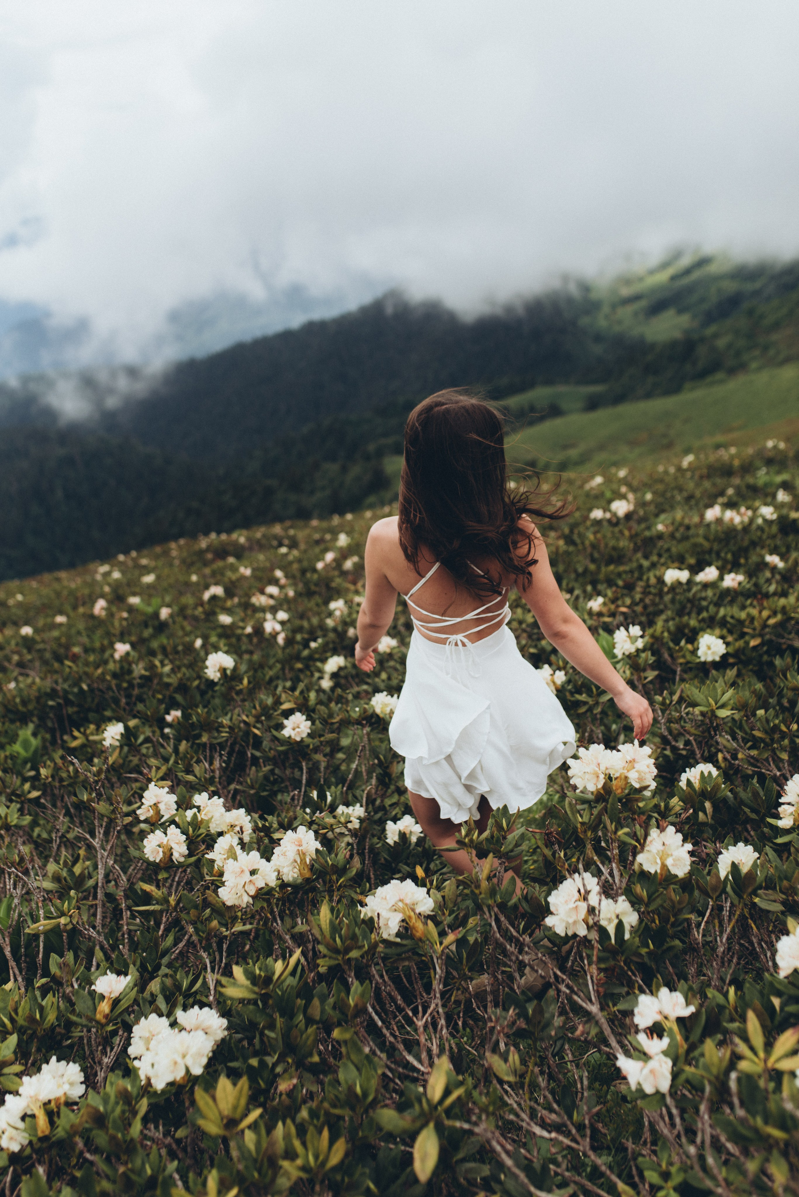 Фотосессия в горах Красной поляна Сочи цветение рододендрона. Фотограф в Сочи — Маргарита Поганова