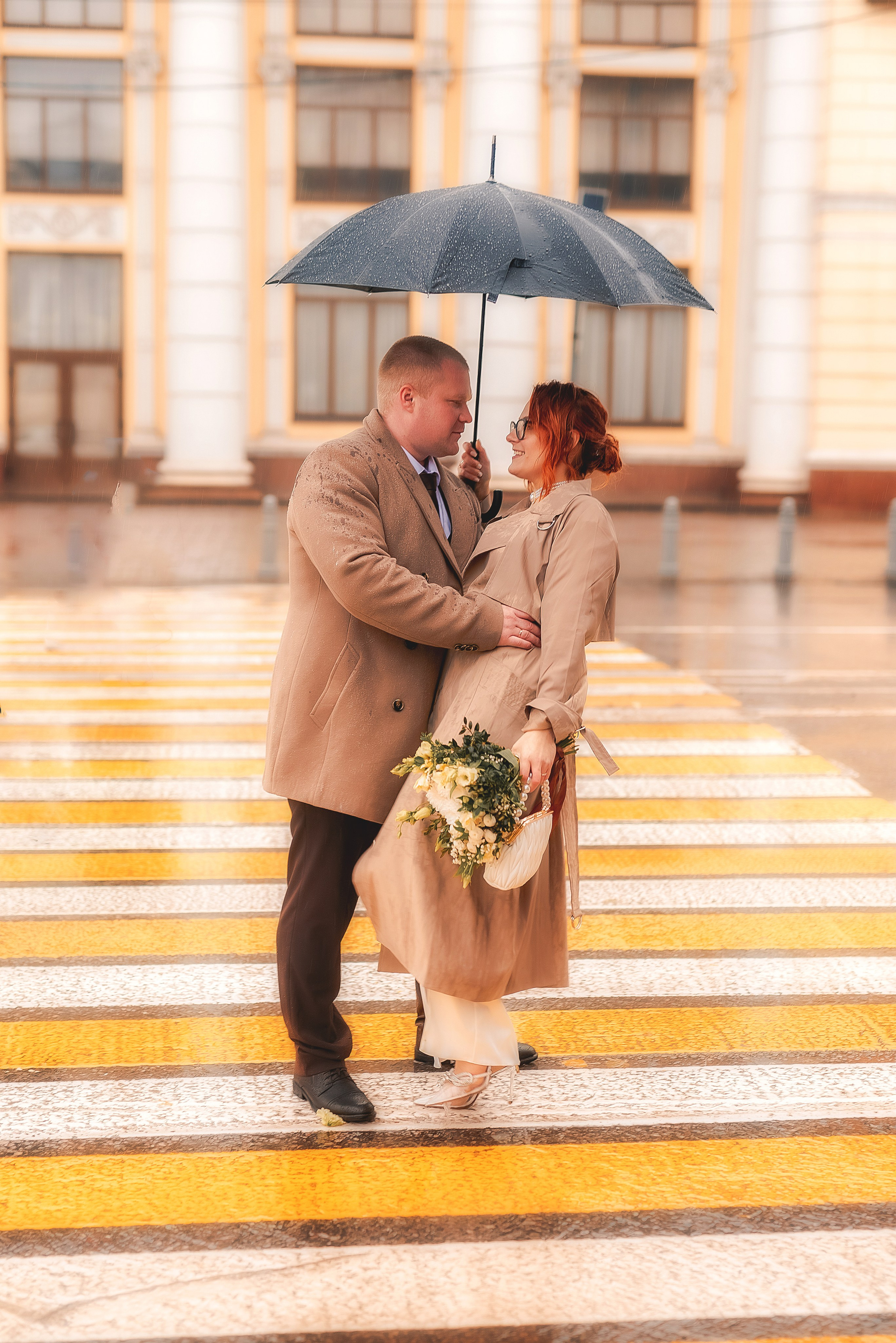 Свадебная фотосессия под дождём. Семейный, детский фотограф в Воронеже Анна Никитина