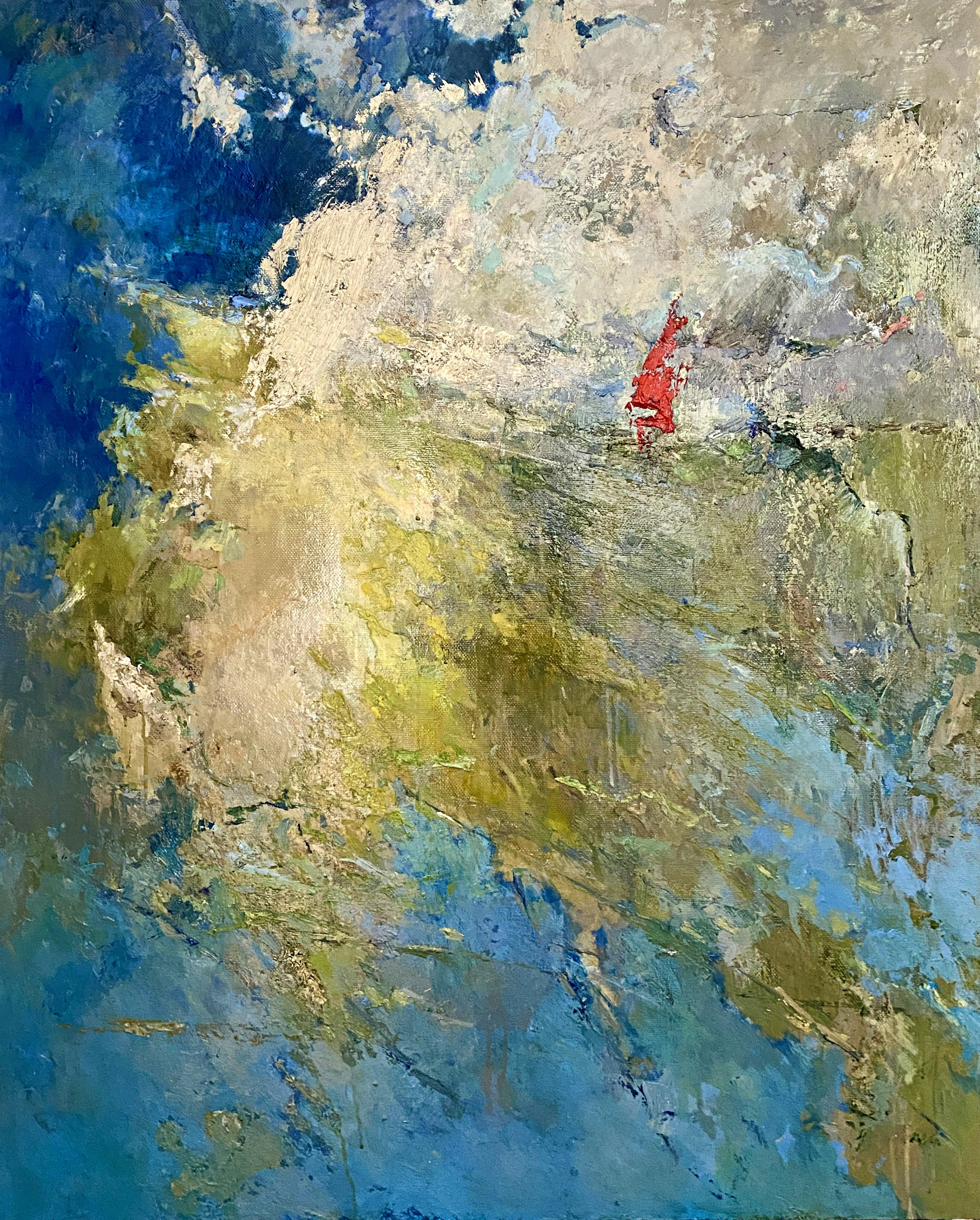 Живопись Импрессионизм Абстракционизм  Масло Холст   красивая абстракция, небо космос планета в космосе планета земля 