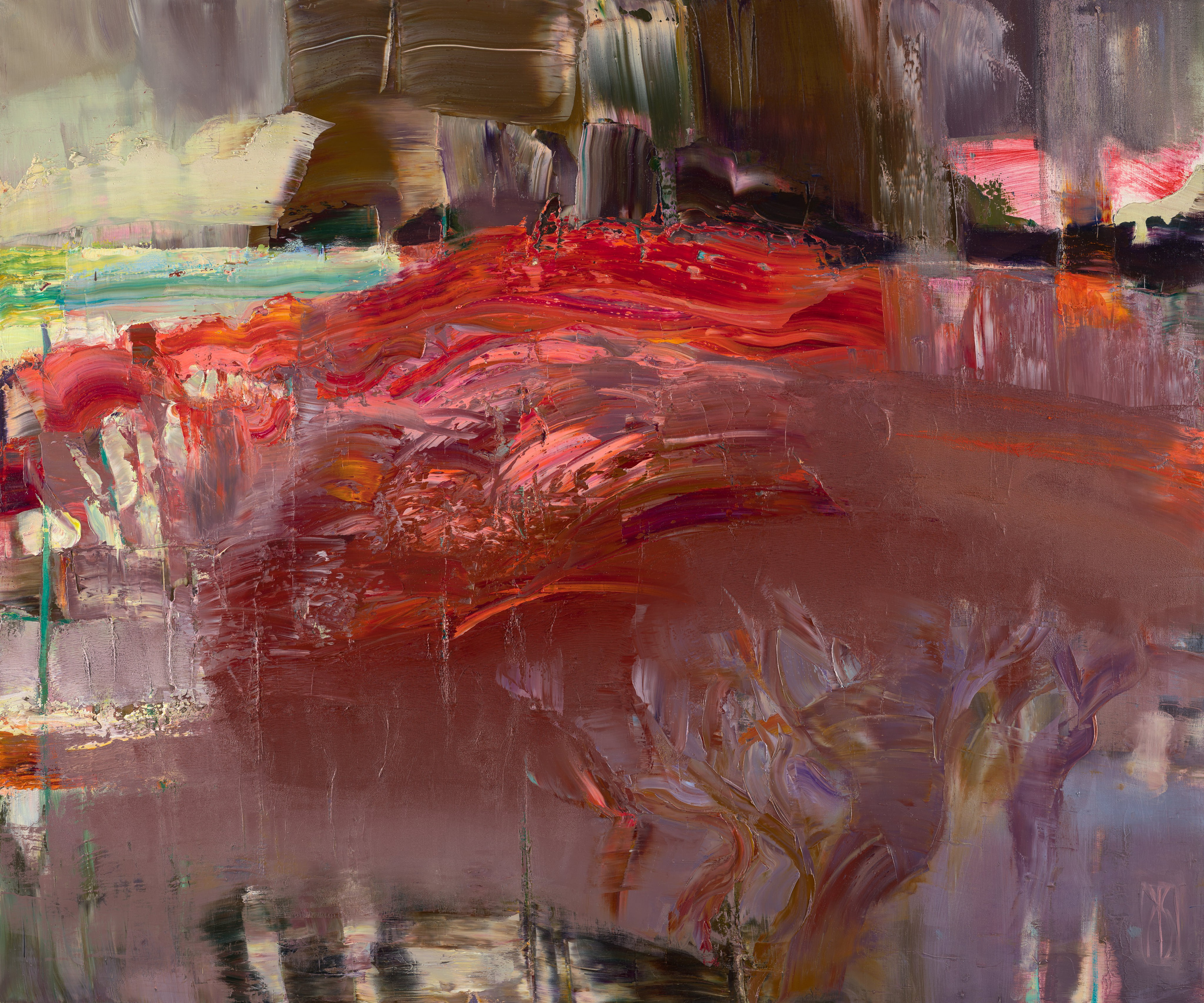 «Высокий берег» - художник Лариса Блохина (холст, масло, 100x120 см, 2024)