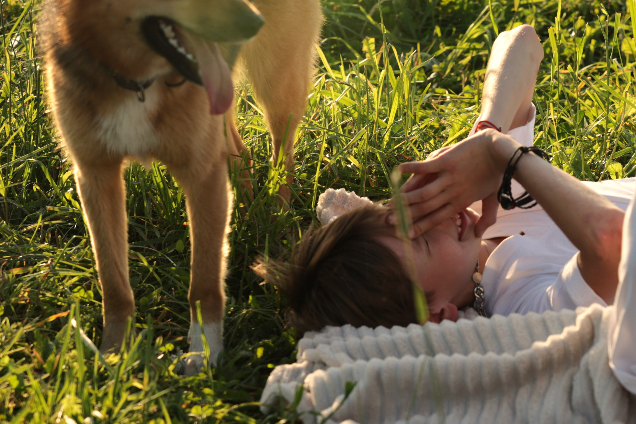 мальчик играет с собакой фотосессия с собакой