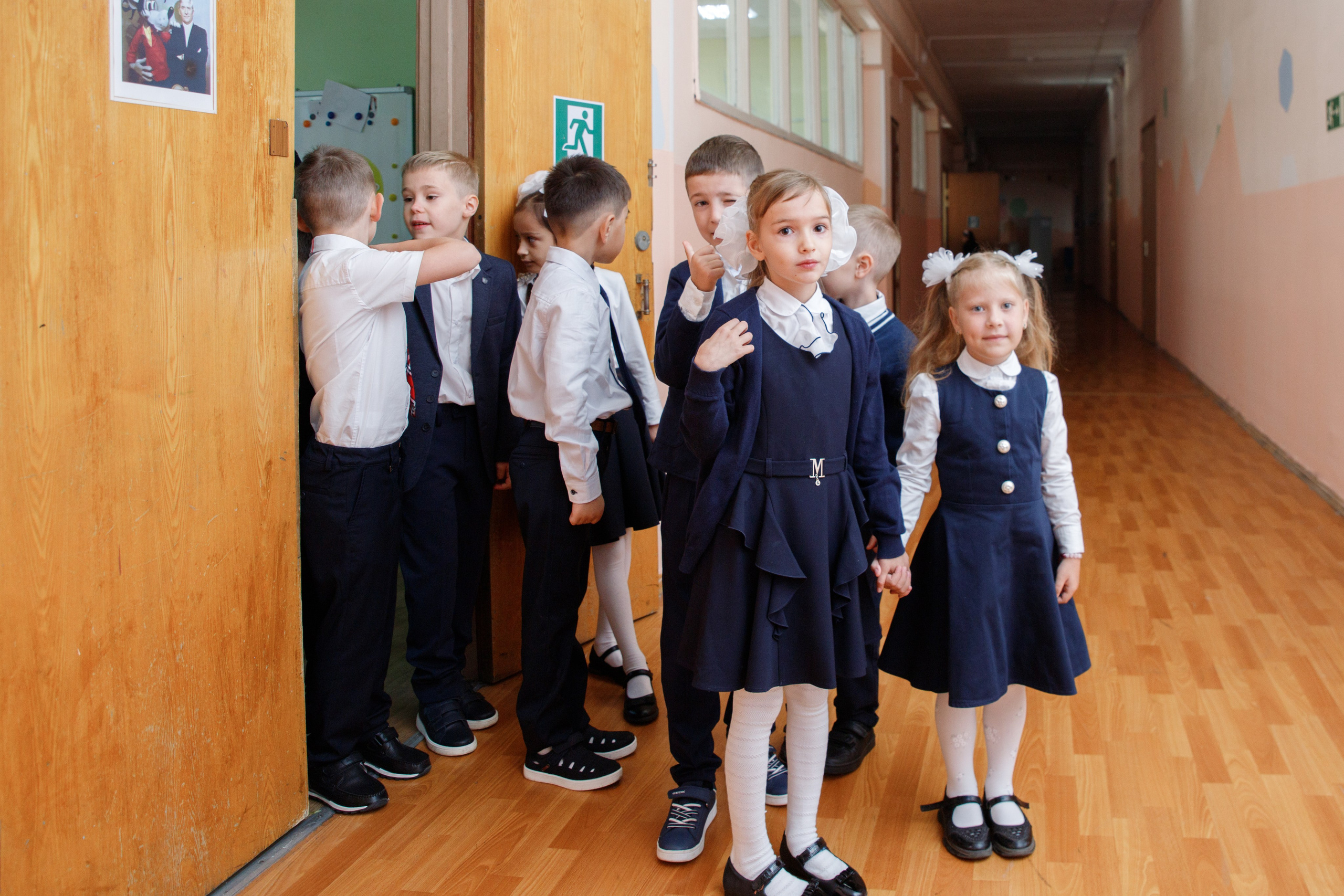 Репортажная съемка первого сентября для первоклассников. Семейный и школьный фотограф в Москве Анна Ткач