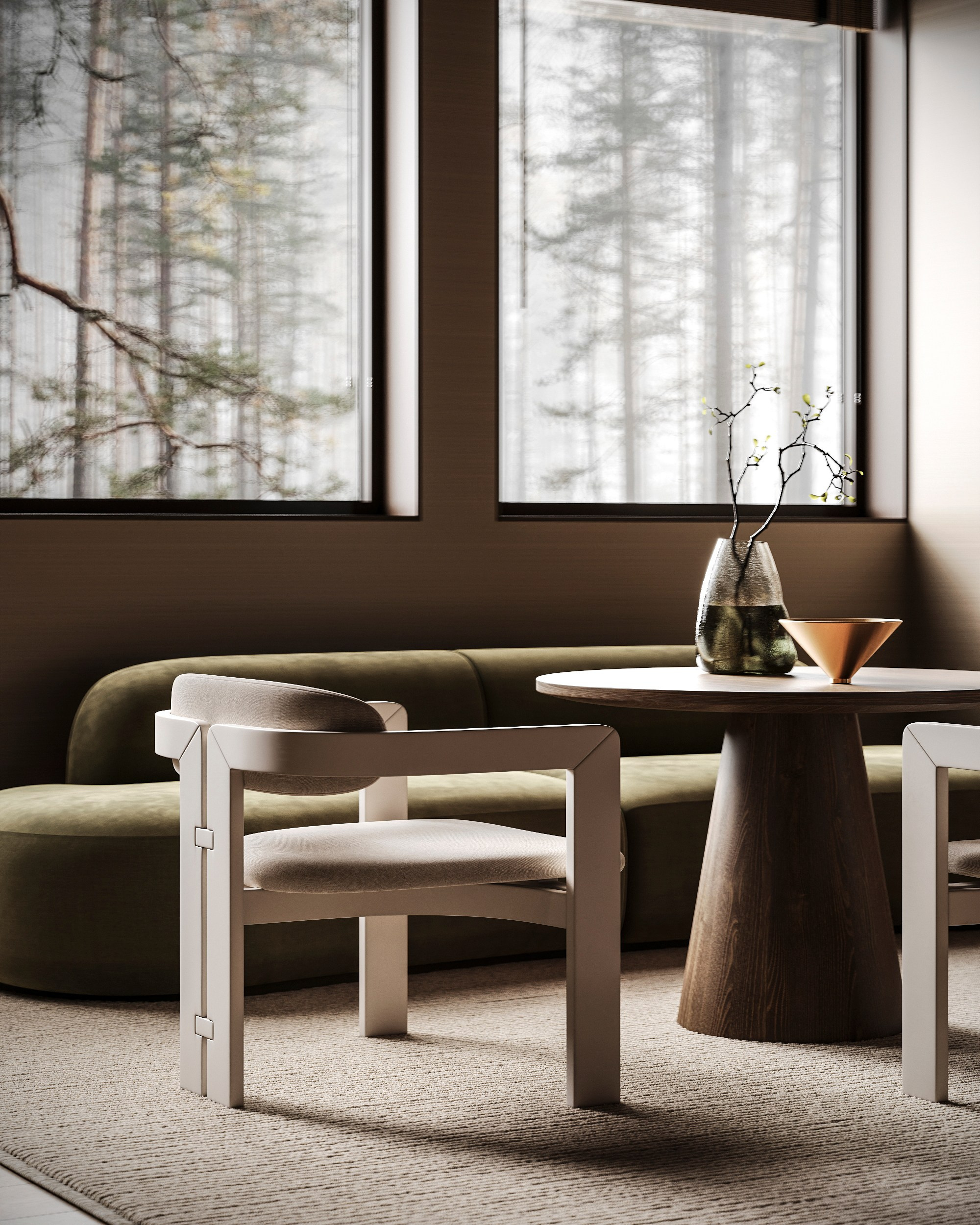 MUTED LOFT | RENDERCAMP DESIGN. Interior Visualization by Valerie Stetyukevich