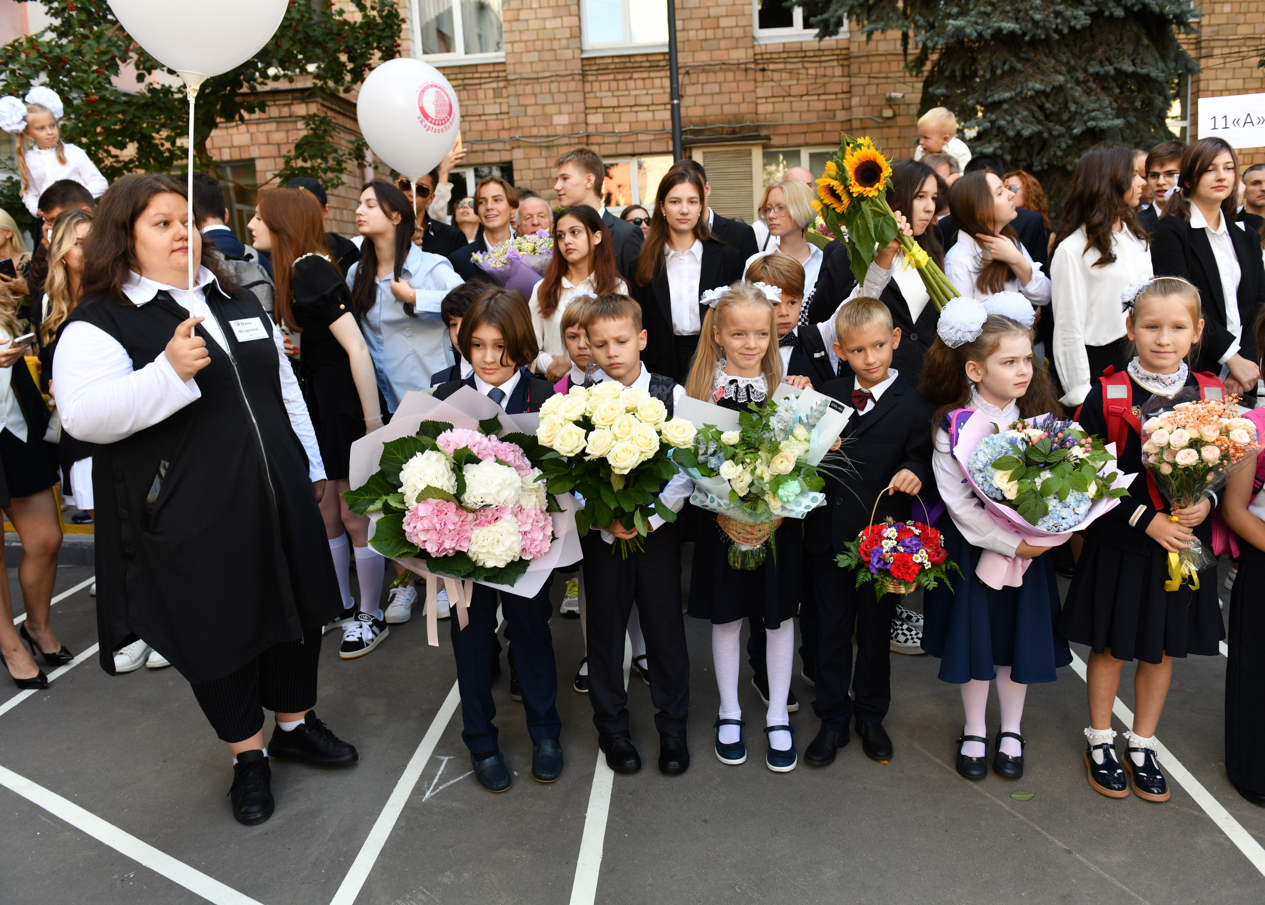 Линейка 1 класс. Свадебный и портретный фотограф в Москве Галина Борисова