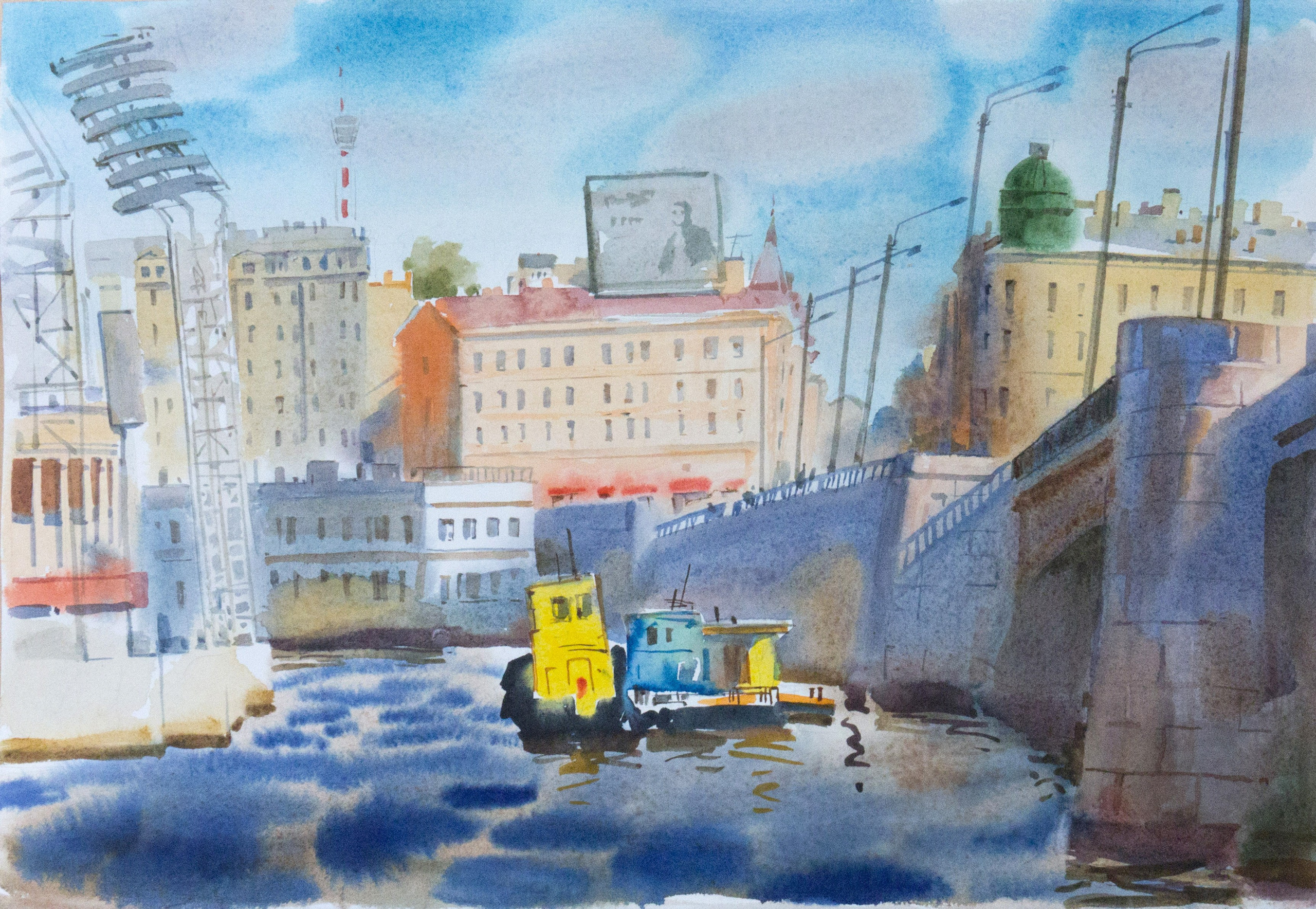 Город, графика. Ольга Васильева художник в Санкт-Петербурге