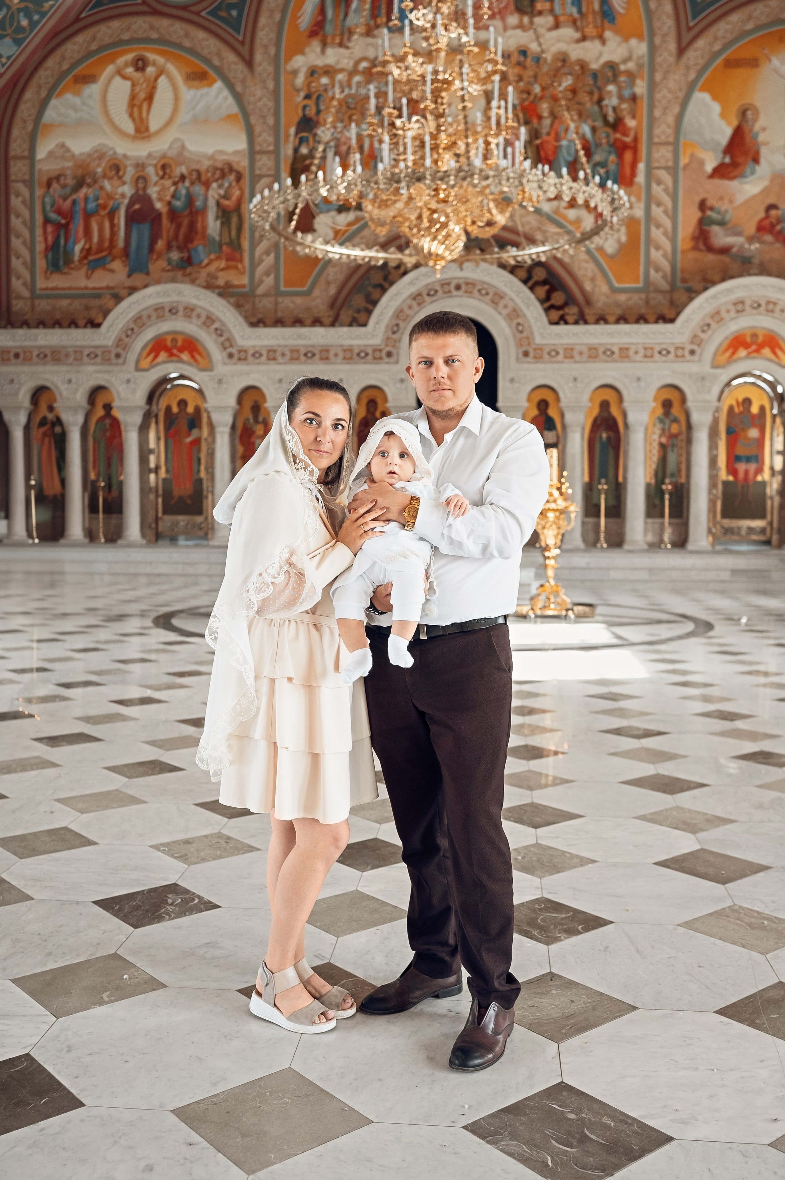 Храм Угрешского. Крещение на Вербное. Церковный фотограф на Таинство Крещения и Венчания в Оренбурге и Оренбургской области Екатерина Белкина