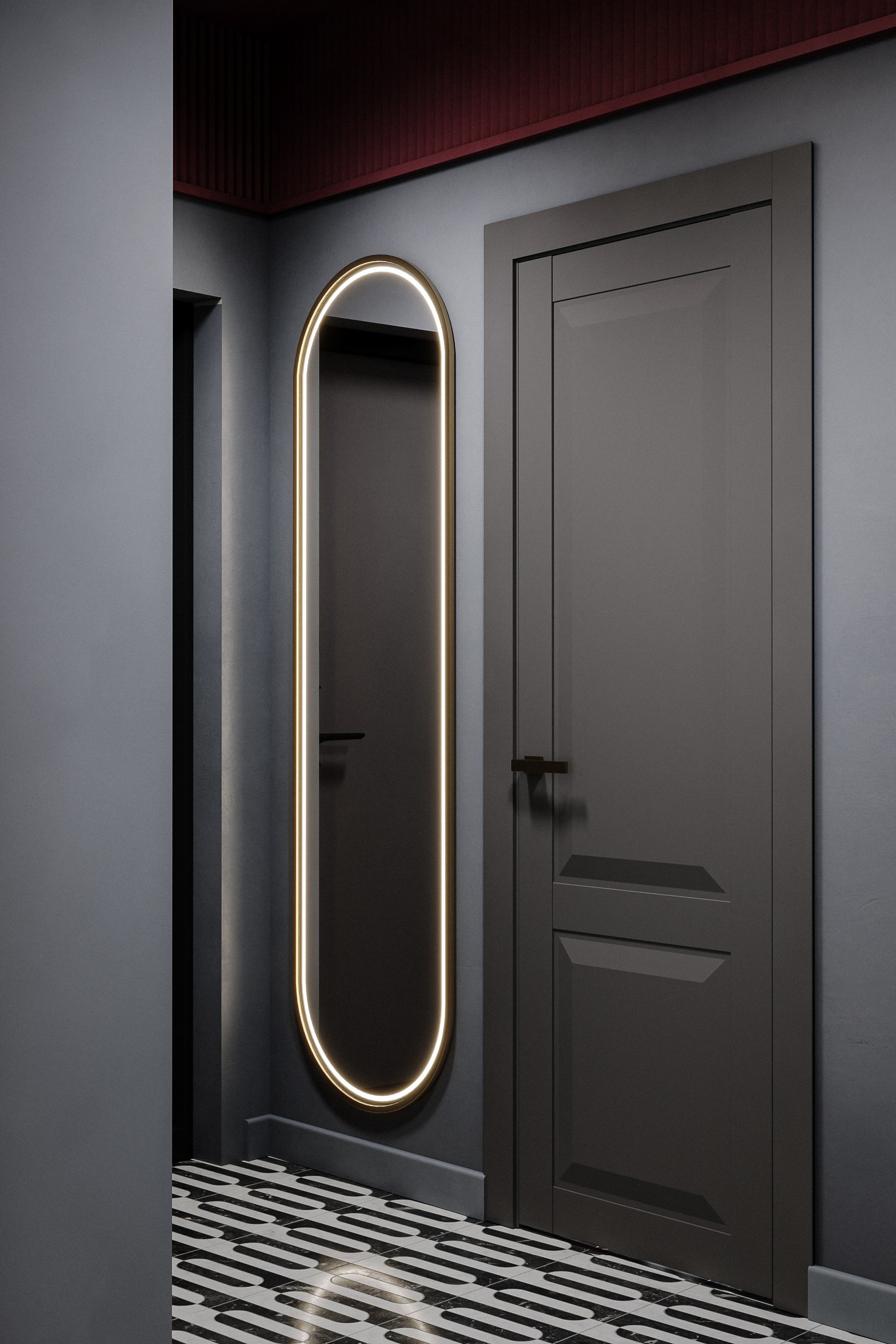 Яркая квартира. Stone Alina Интерьерная визуализация