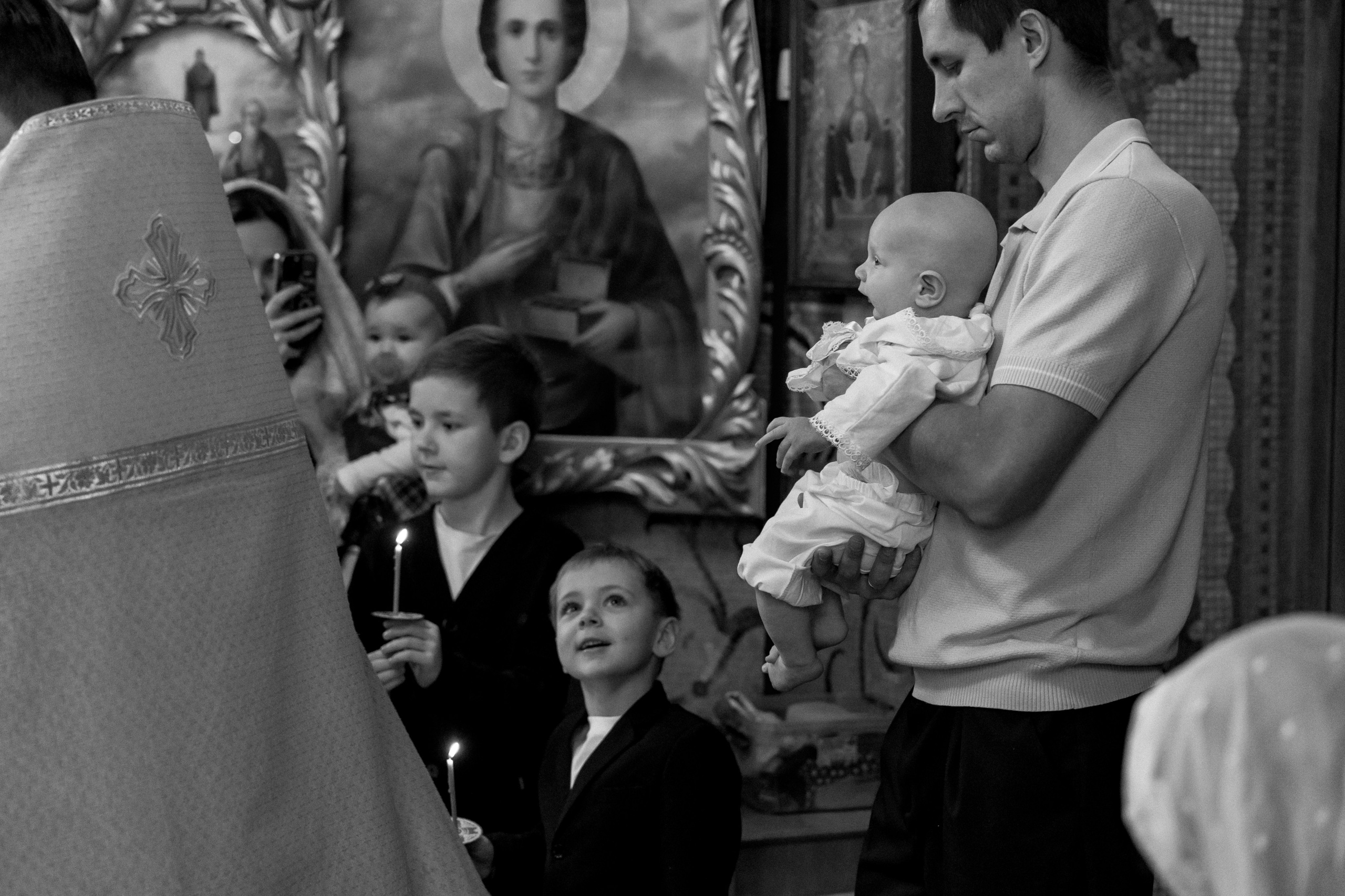 Крещение Ивана в часовне Серафима Саровского