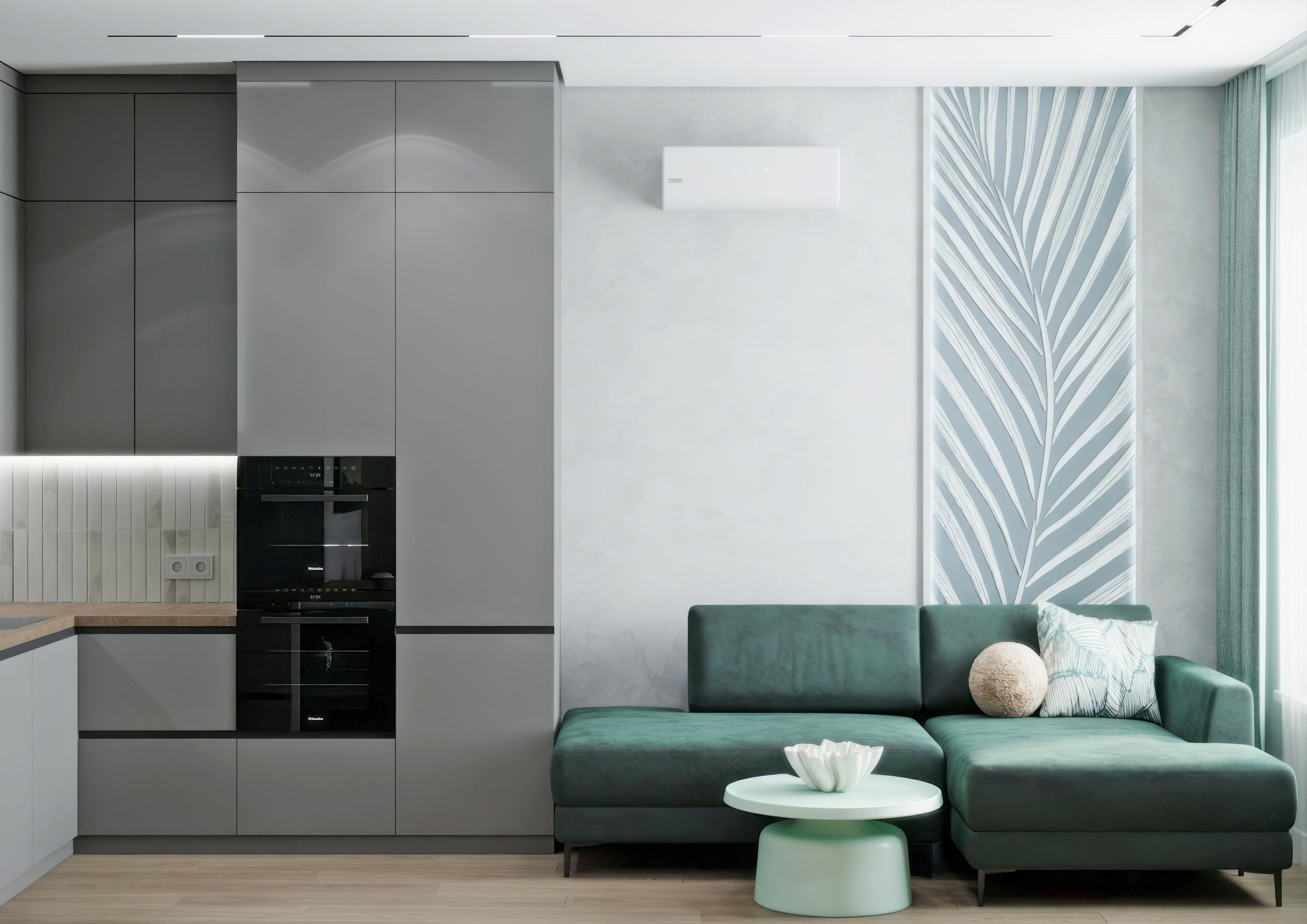 ЖК Легенда Малоохтинский. Тропический оазис. Проект в реализации. Дизайн-студия интерьеров Юлии Ивановой