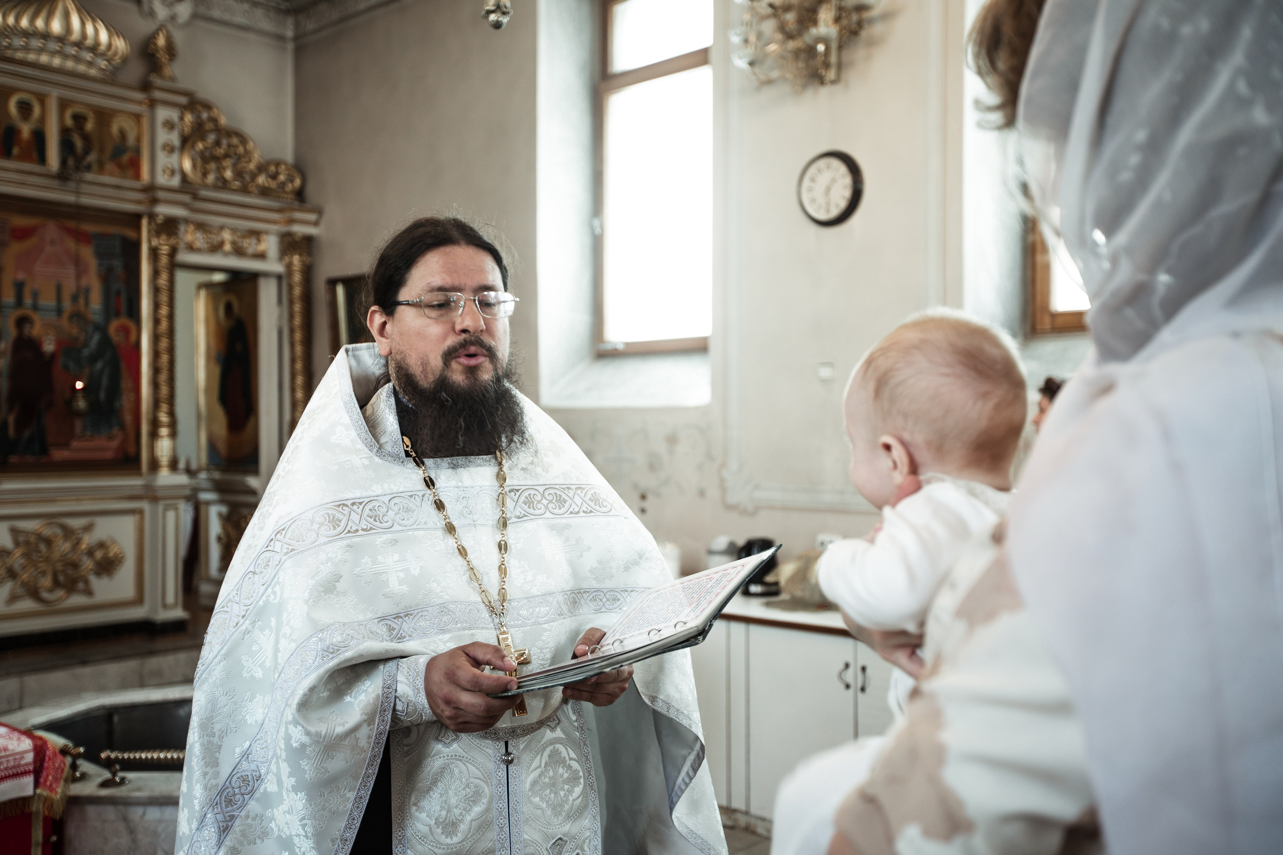 Крещение Николая в Елоховском Соборе. Фотосессии в Москве - фотограф Неонилла Ленко