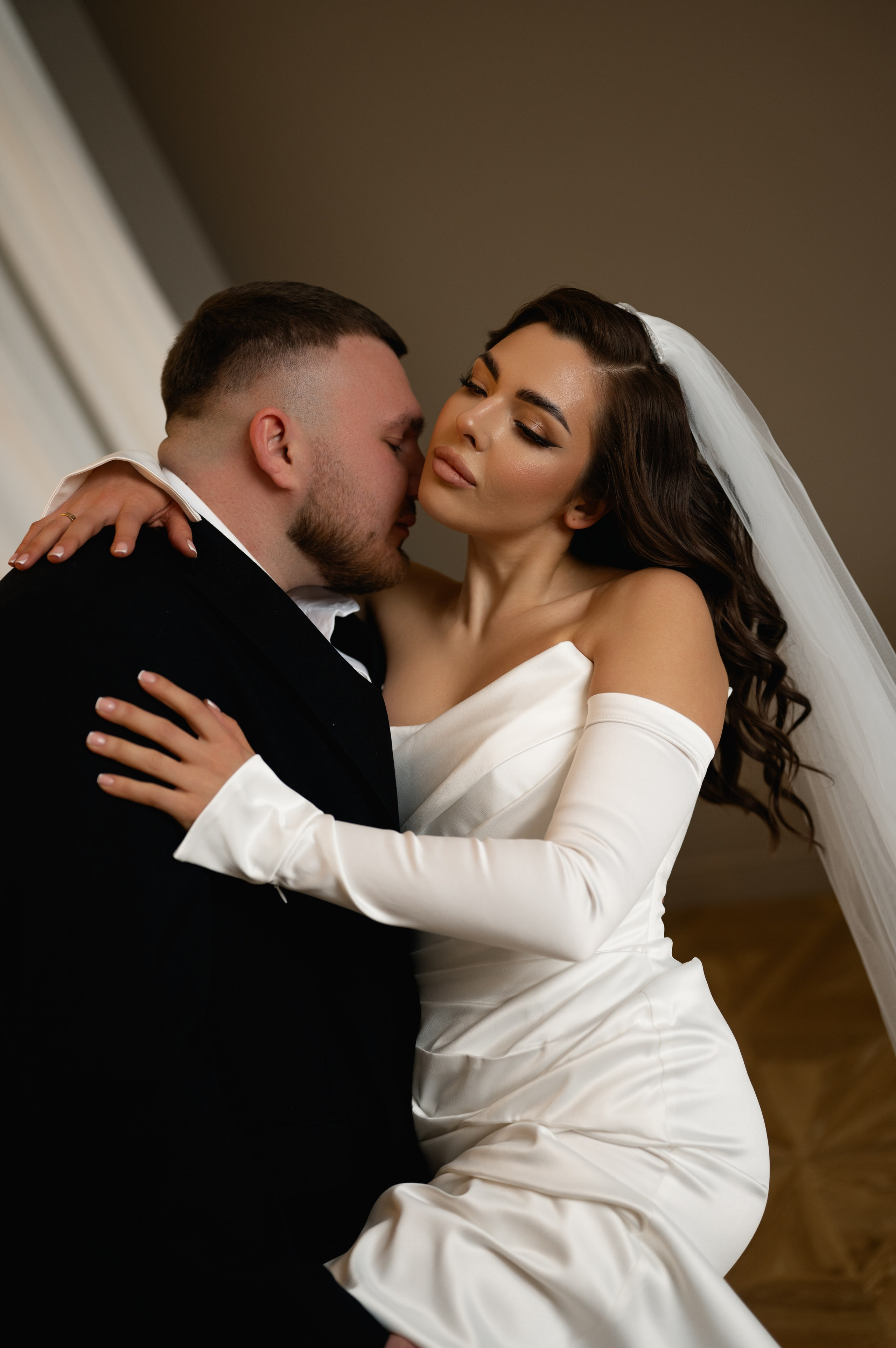 Свадебная фотосессия в студии. Свадебный и семейный фотограф в Краснодаре Алина Мельник