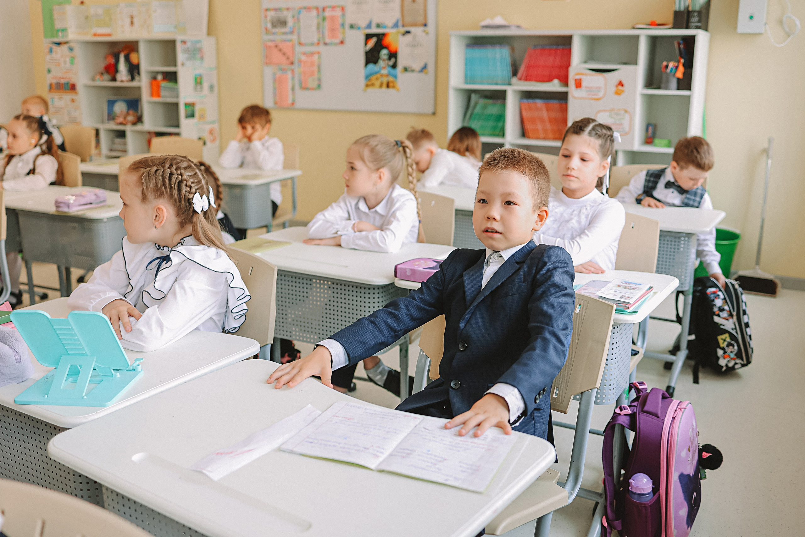 Один день в школе 1 класс. Семейный фотограф Тюмень, фотограф на роды Салмина Мария
