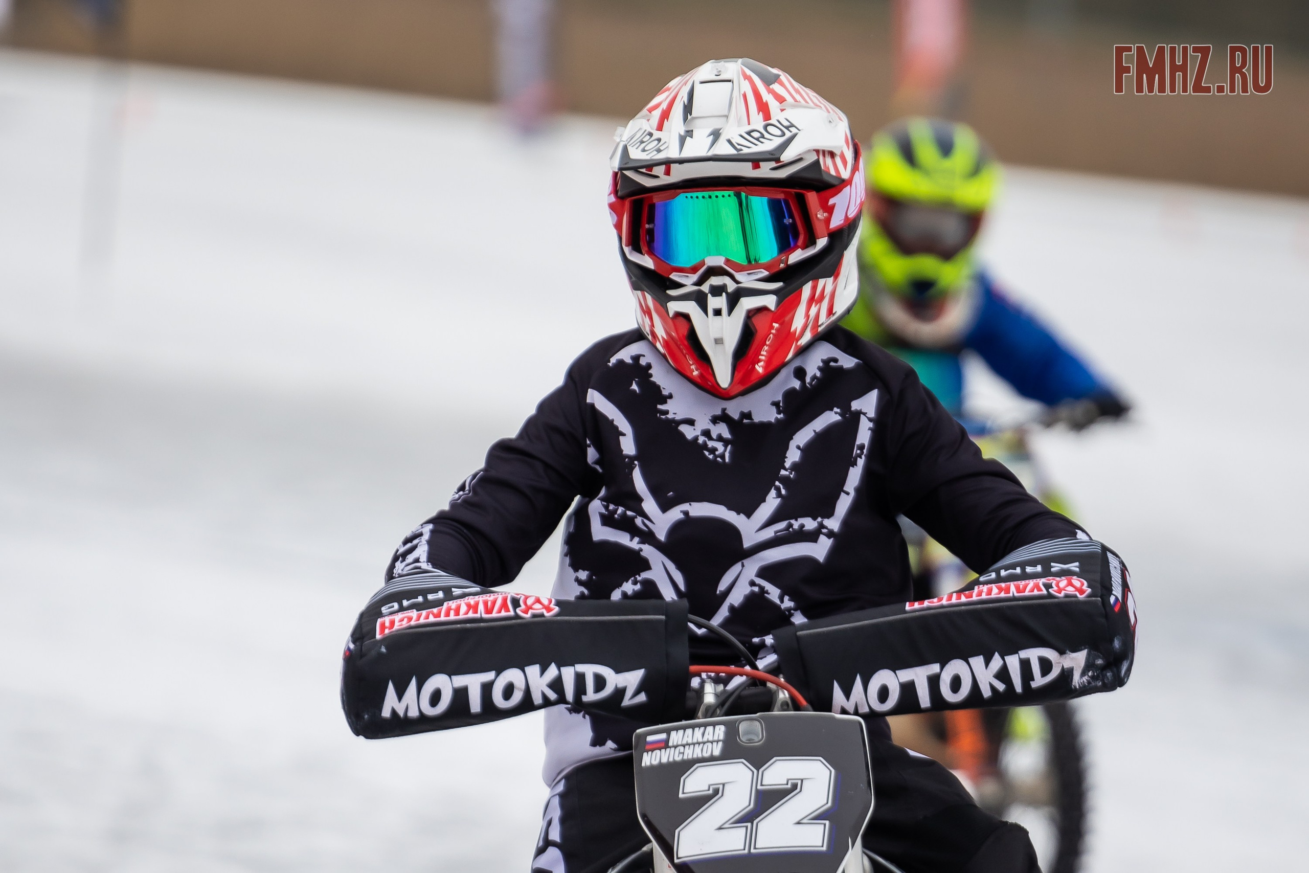 Первый этап Кубка МФР по мотокроссу на льду Большого Крылатского пруда в Москве. 8 февраля 2025 г. Фотограф Владимир Охрименко