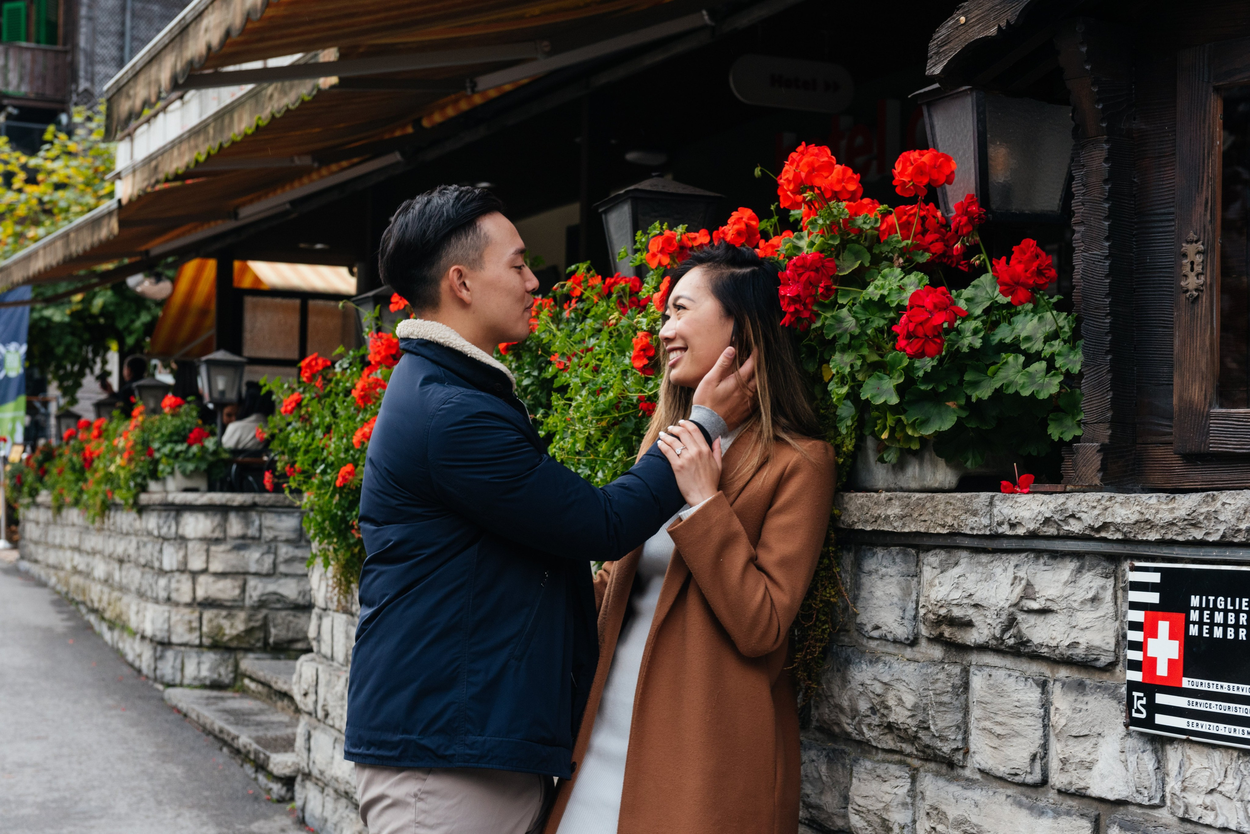 Tina & Wesley (Wengen, Lauterbrunnen). Photographer in Interlaken area