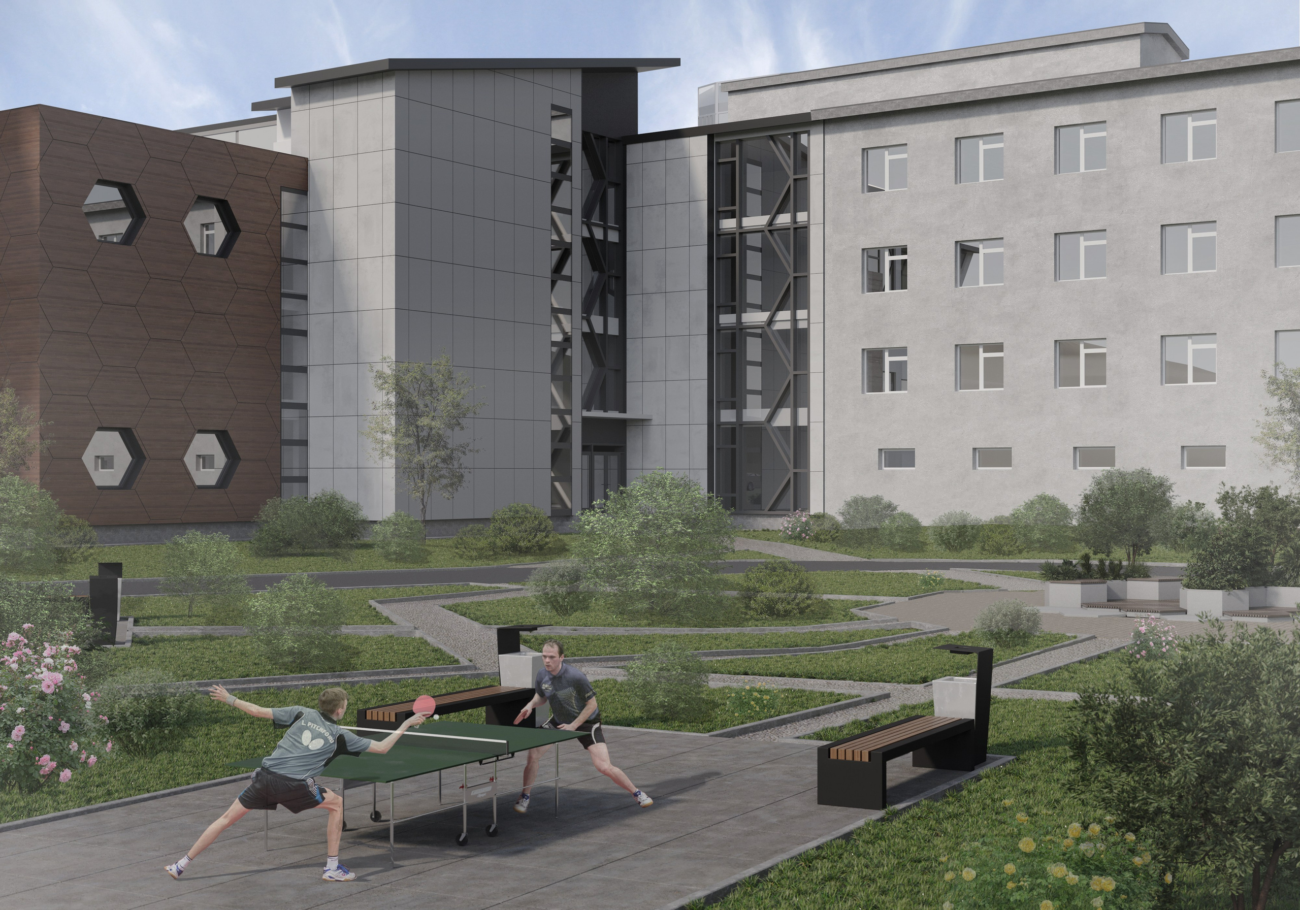 Благоустройство территории санатория «Усть-Кут». 3D-дизайнер Кристина Пуляевская