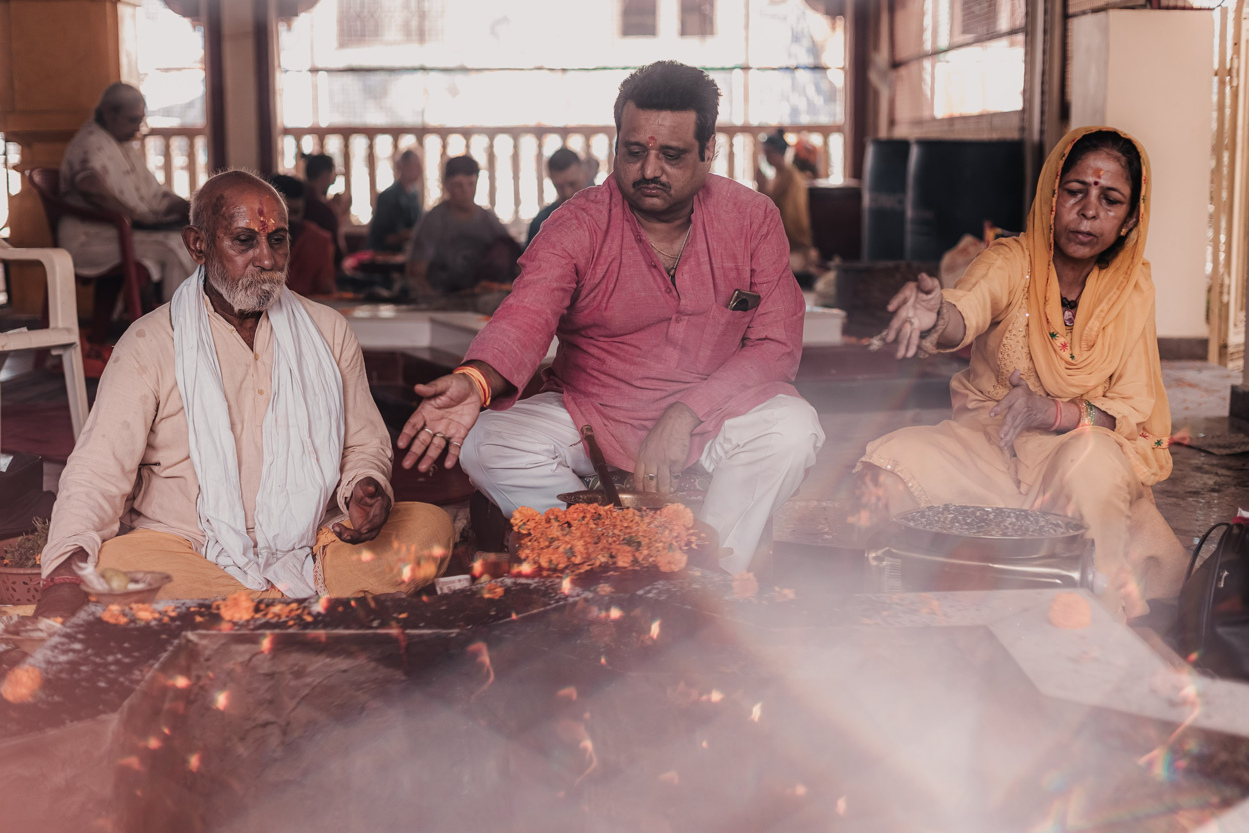 Navaratri yajna at Devraha Baba Ji ashram. Мариам Багдасарян