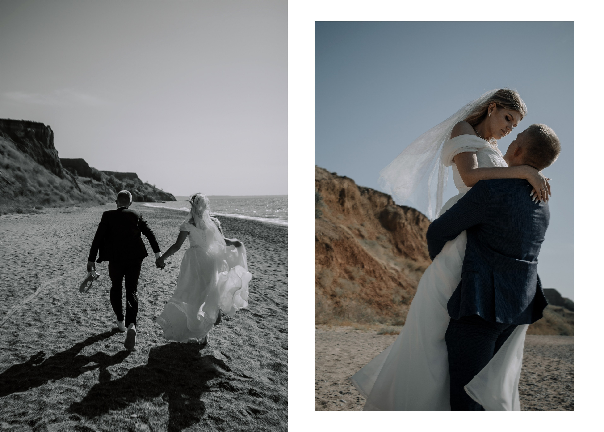 Илья и Полина на берегу моря. Фотограф в Крыму | Виктория Нотевская