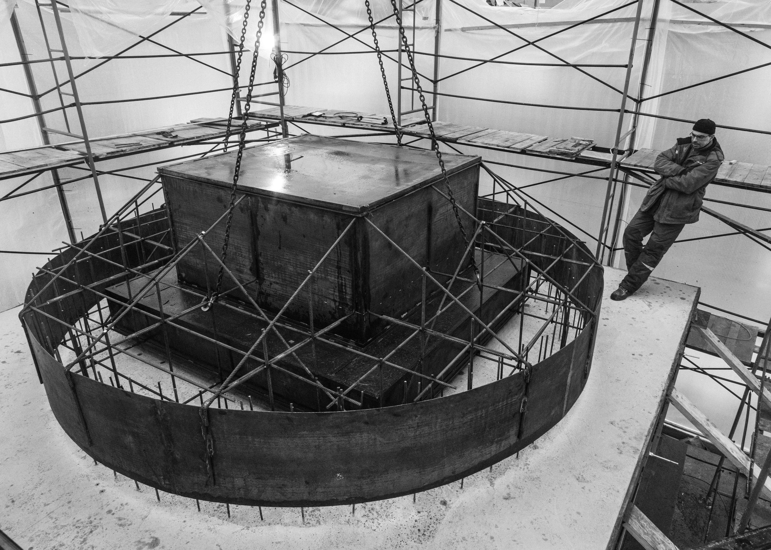 Строительство Ступы в Яхроме. Фотография, как она есть