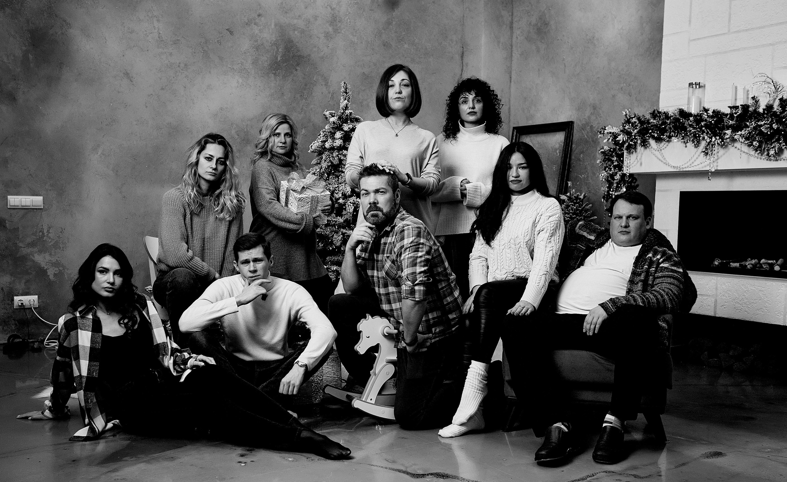 Групповые студийные портреты. Семейный и репортажной фотограф в Красноярске и Москве Виктор Бабинцев