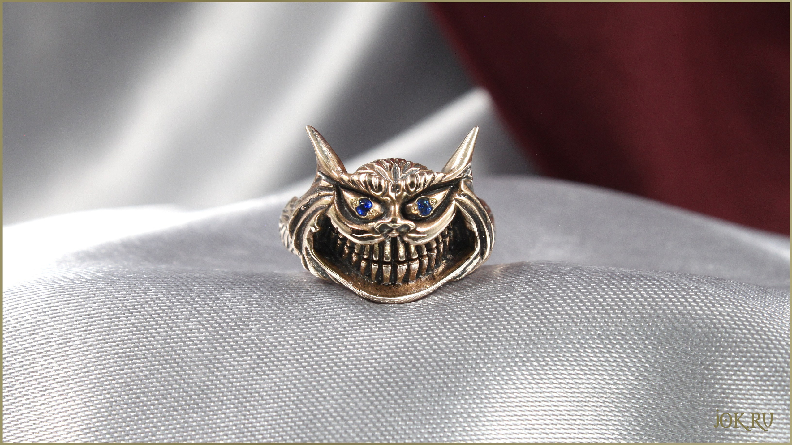 Ручная Работа: Молодежное Кольцо с Чеширским Котом – Искусство в Каждой Детали
