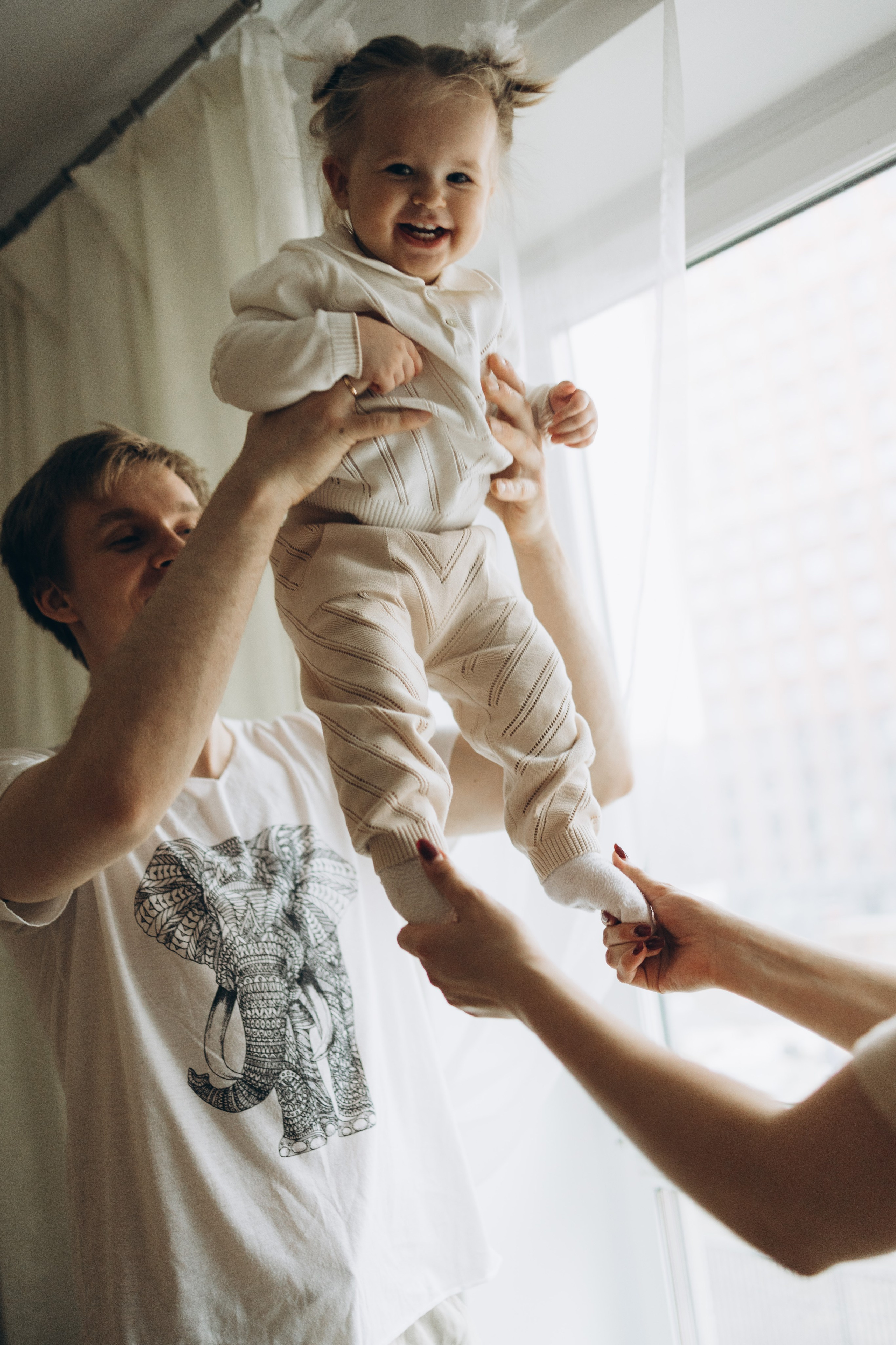 Настя, Андрей и Лиза. Семейный фотограф в Москве Виктория Ястребинская