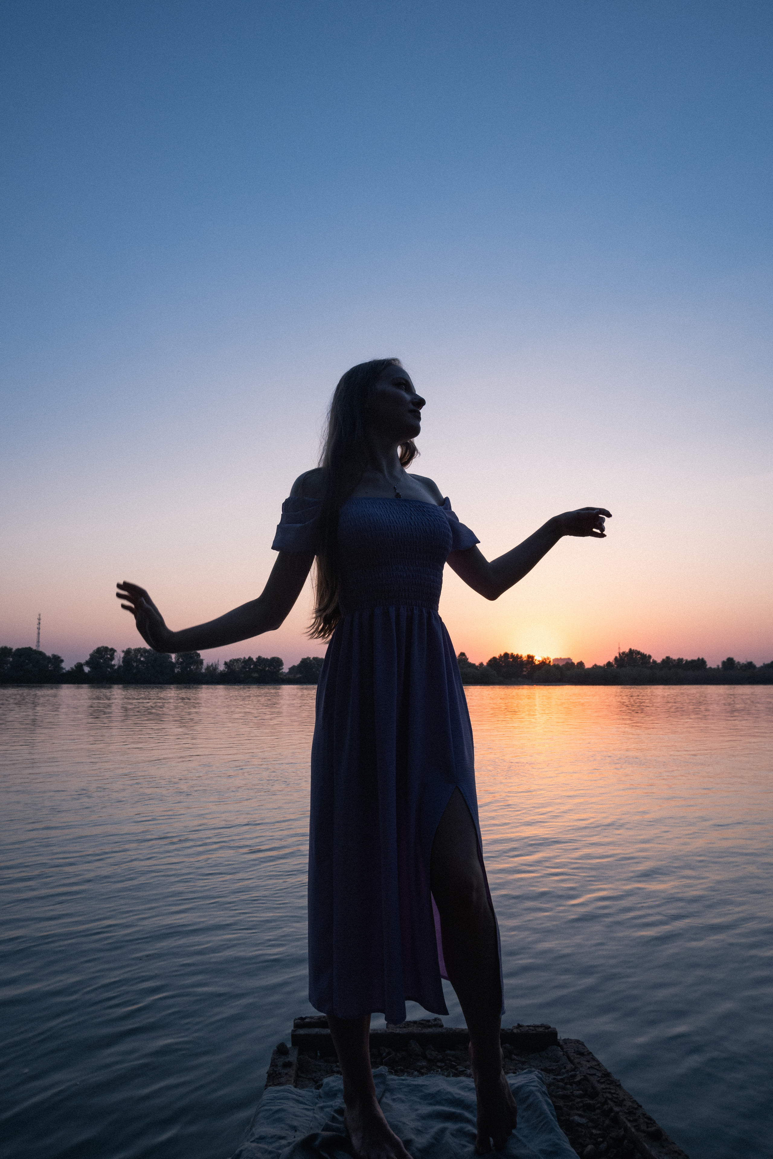 Летняя фотосессия у реки. Портретный фотограф в Краснодаре Лена Шевченко