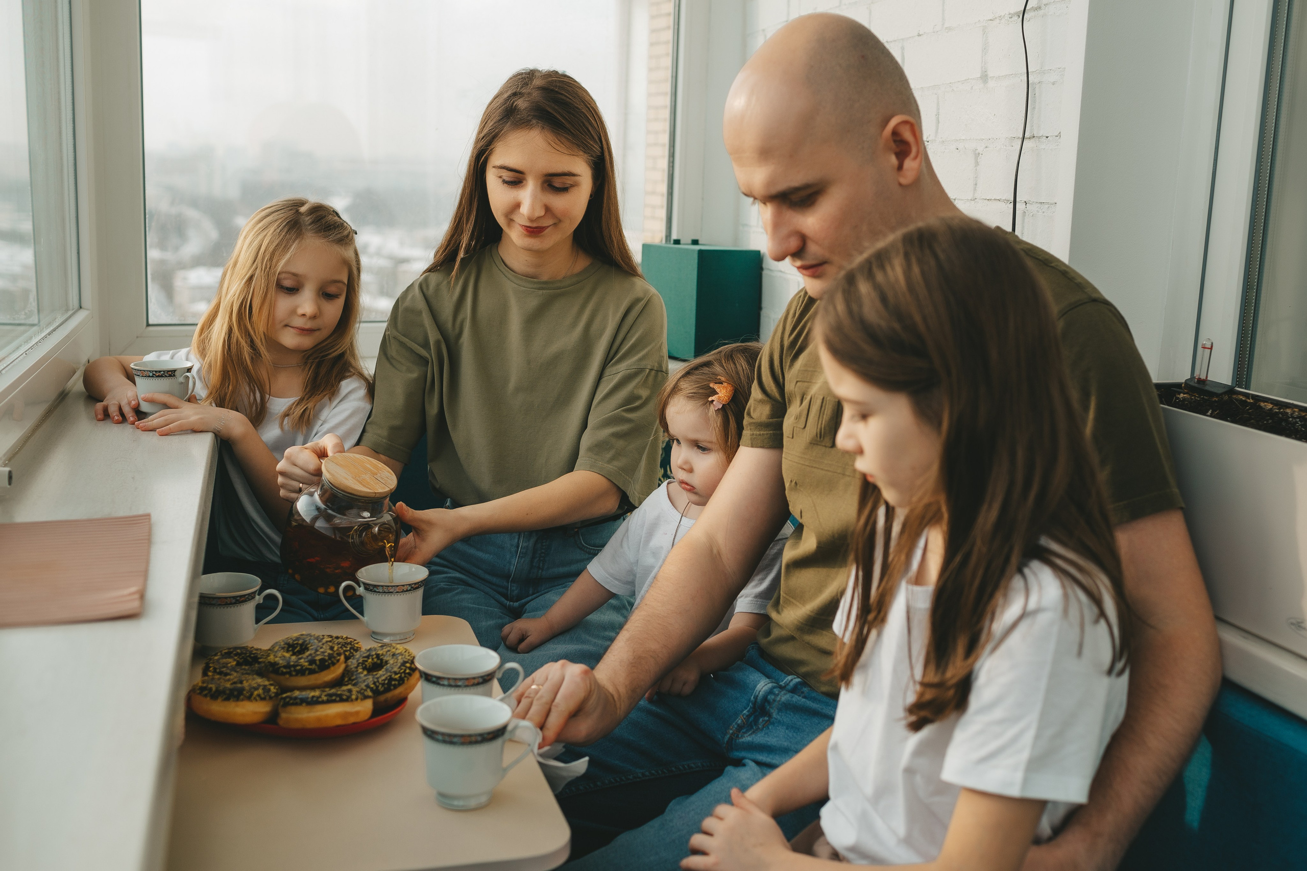 Семья Пети и Алёны (домашняя фотосессия). Семейный и детский фотограф и видеограф в Москве, Дрокина Наталья