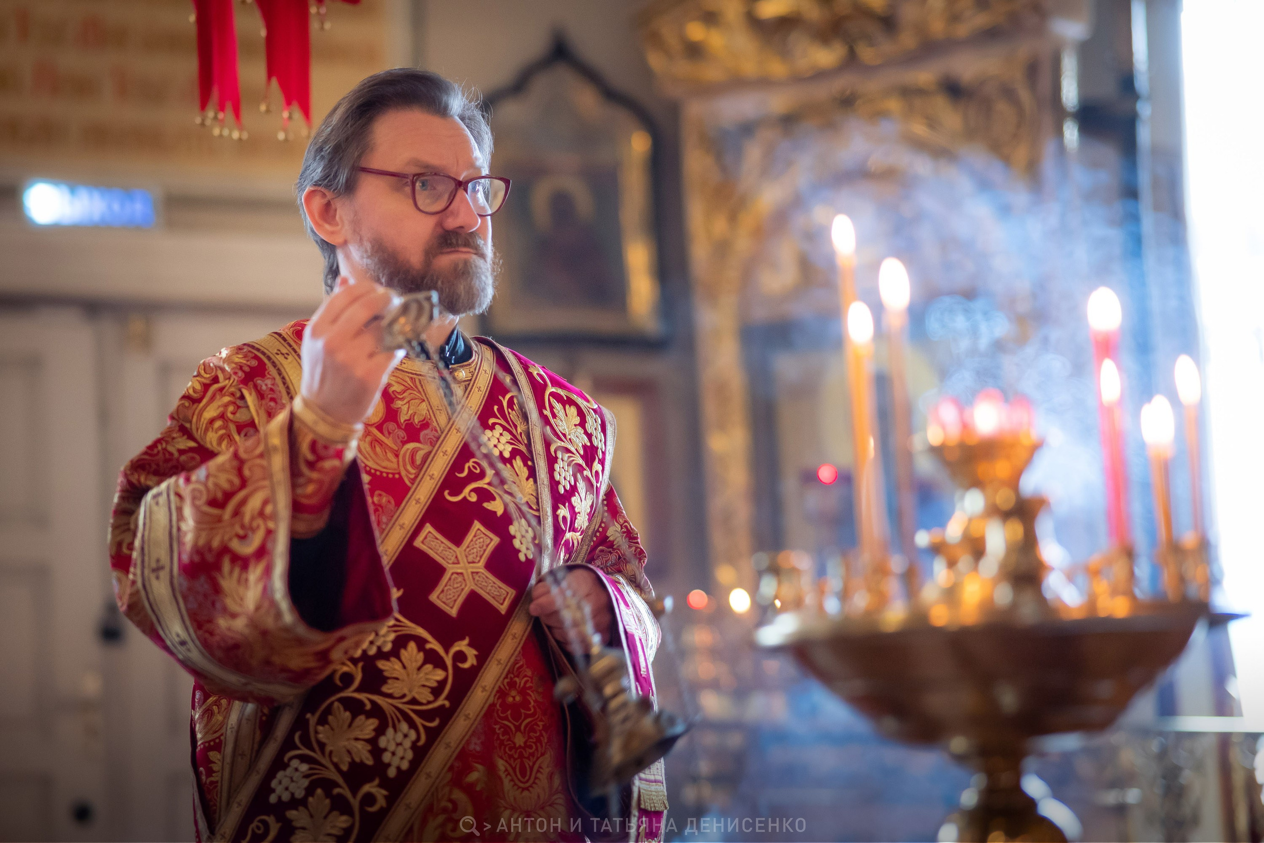 Храм Преображения Господня в Богородском. Антипасха. Антон и Татьяна Денисенко — В храме