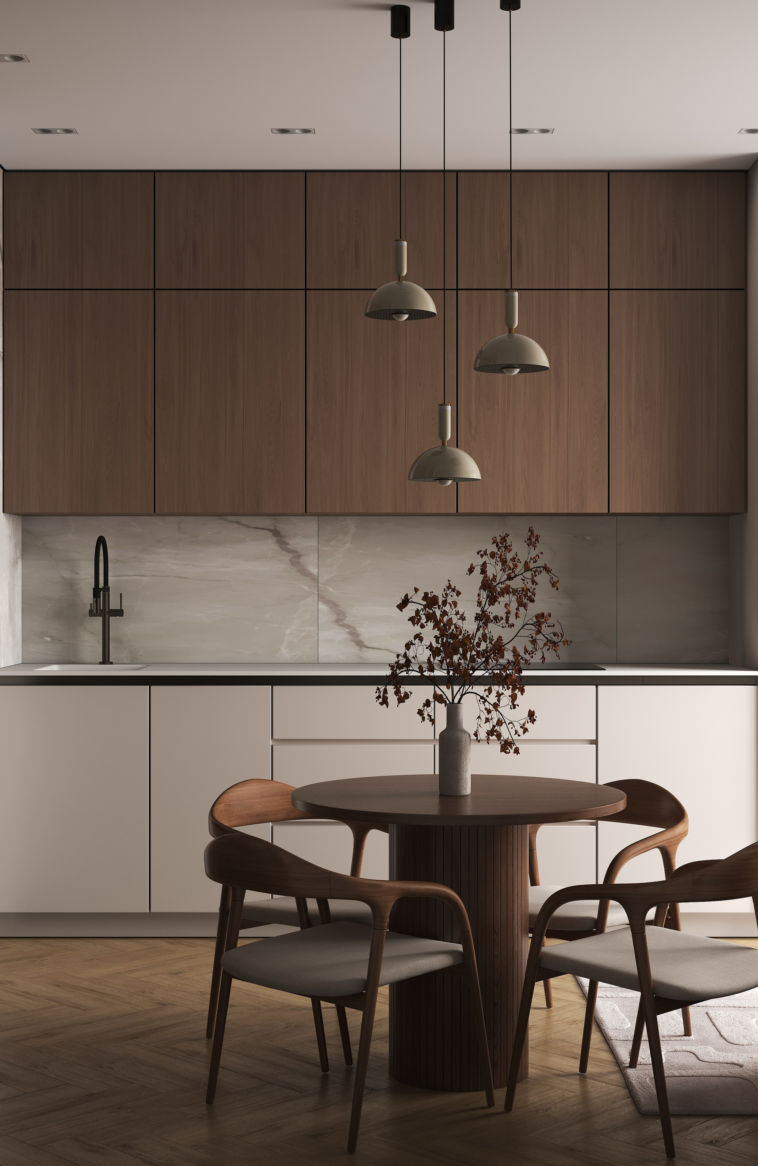 16  m² КУХНЯ-ГОСТИНАЯ. 3d визуализатор