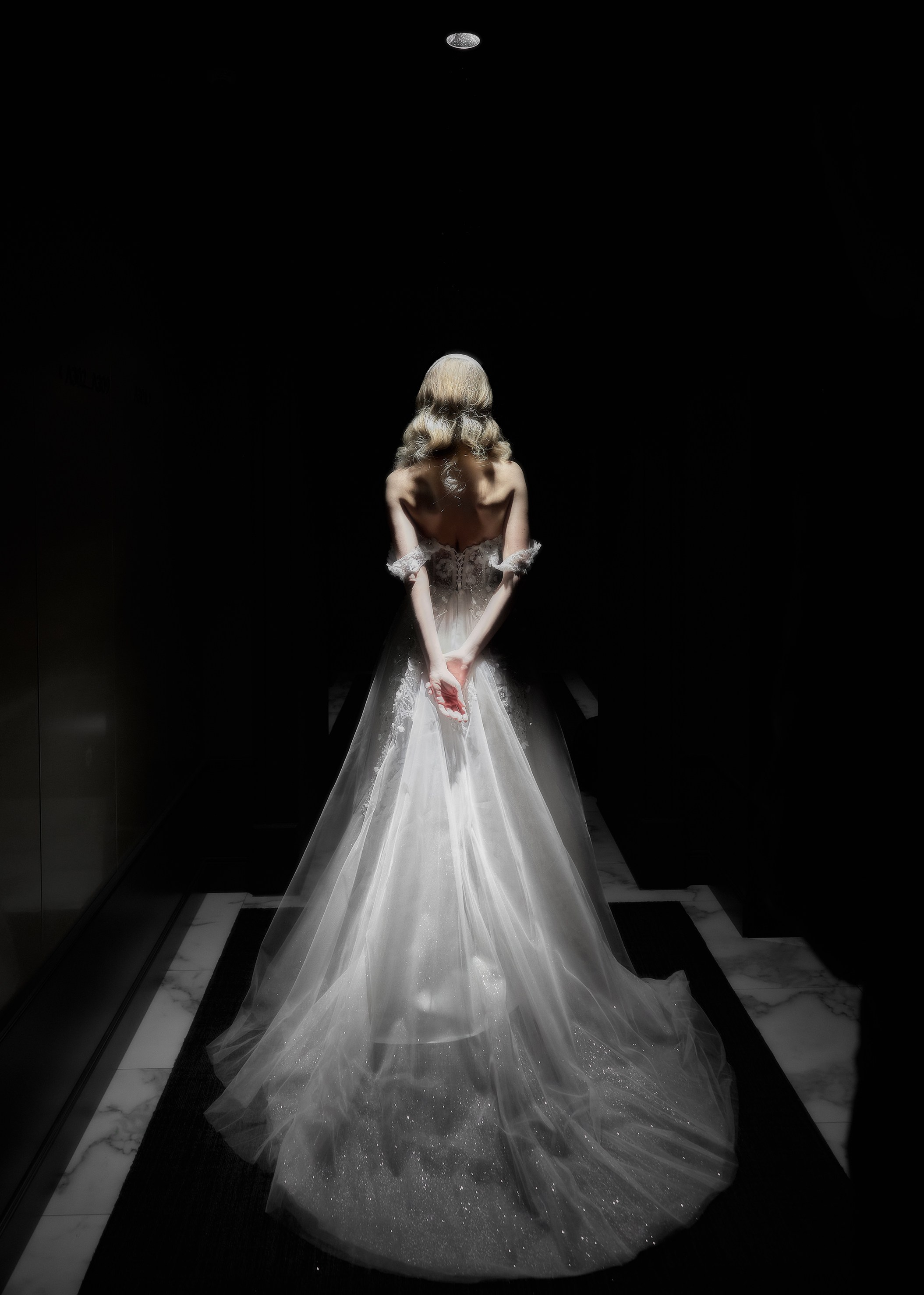 Портрет невесты, красивый свет.