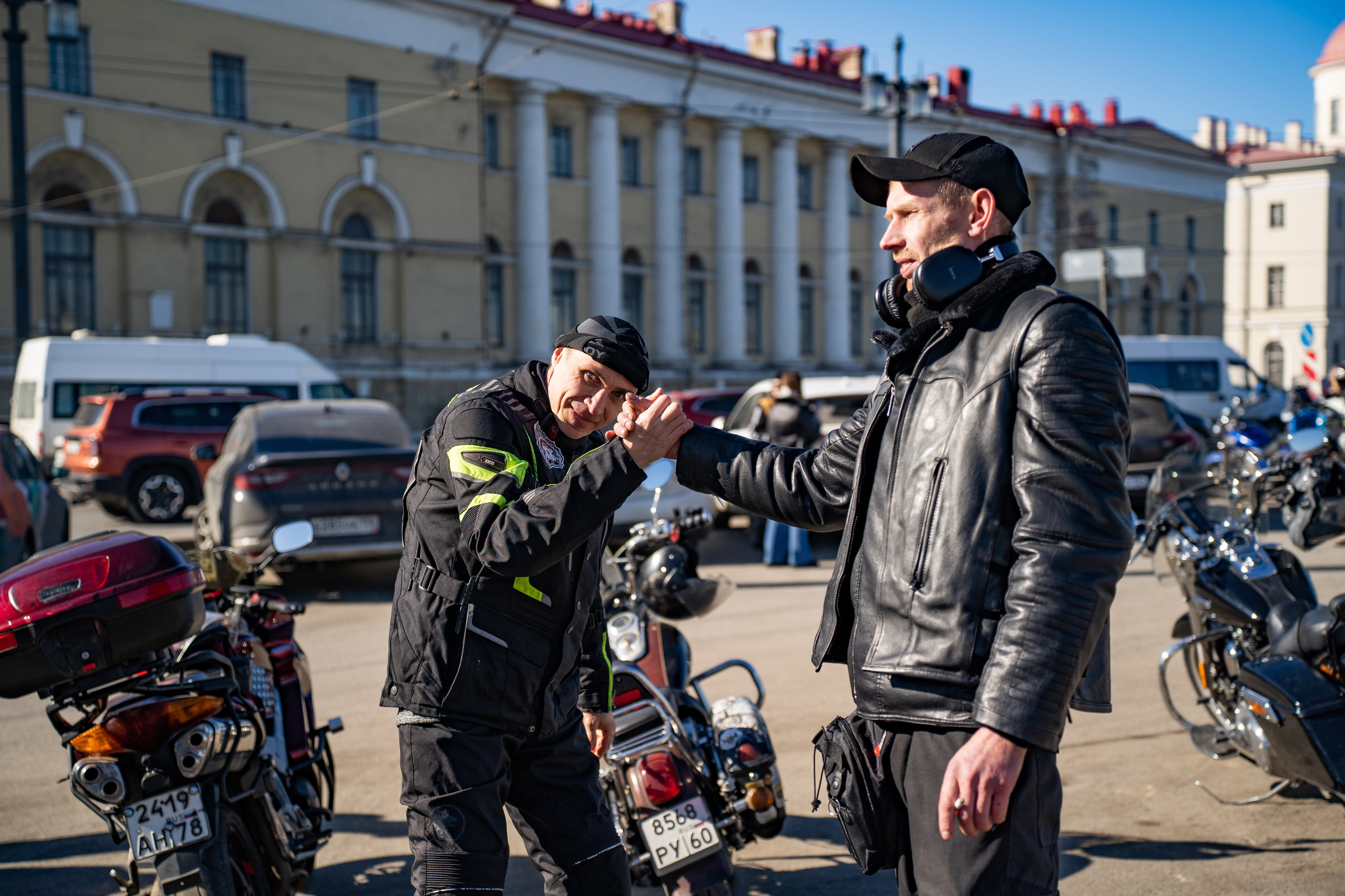 Весенний прохват мотоклуба Normans Riders MC. Концертный и репортажный фотограф в Санкт-Петербурге Слава Пахомов
