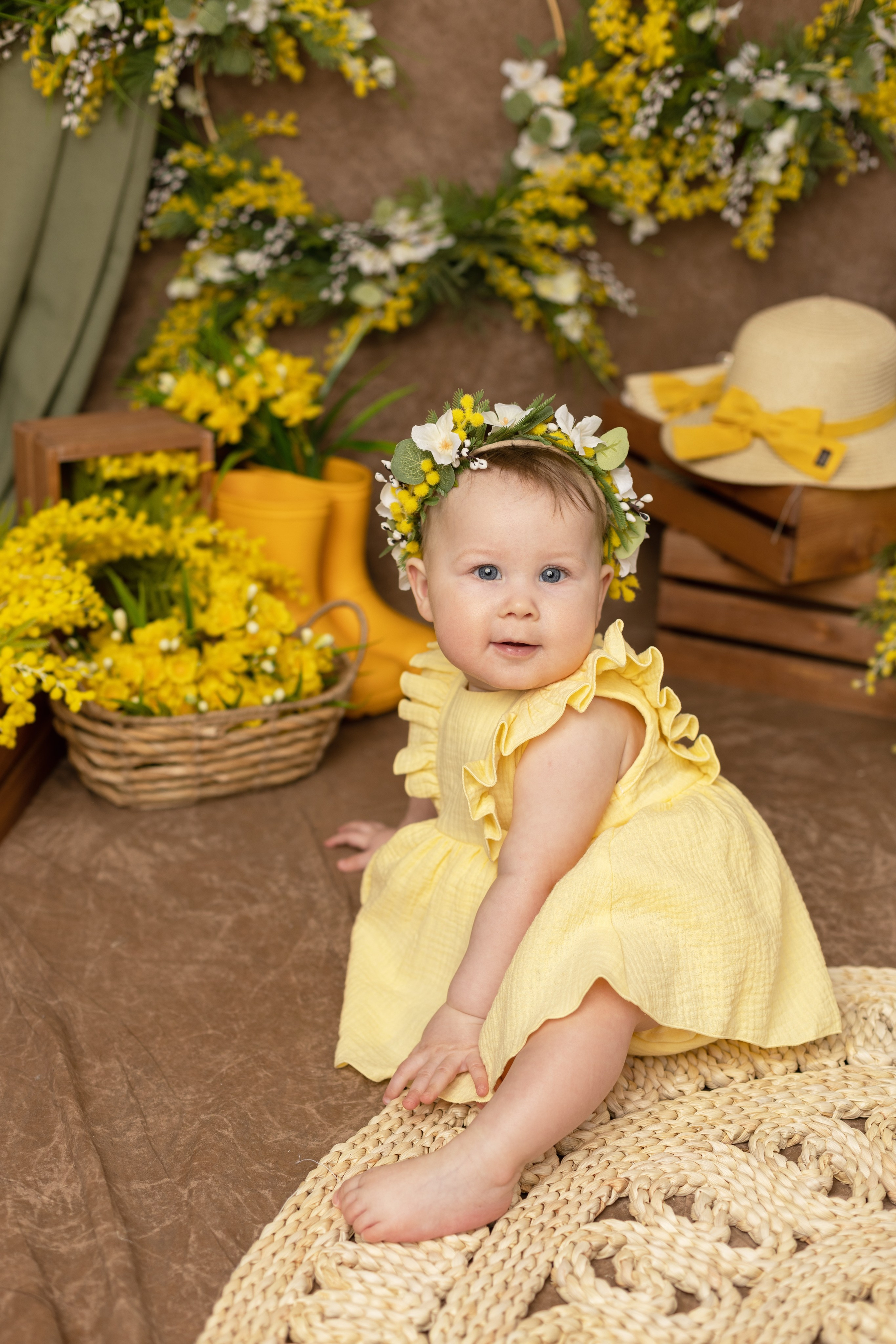 Весенний фотопроект для детей с рождения до года. Фотограф новорожденных, детский фотограф в г. Оренбурге Екатерина Козлова