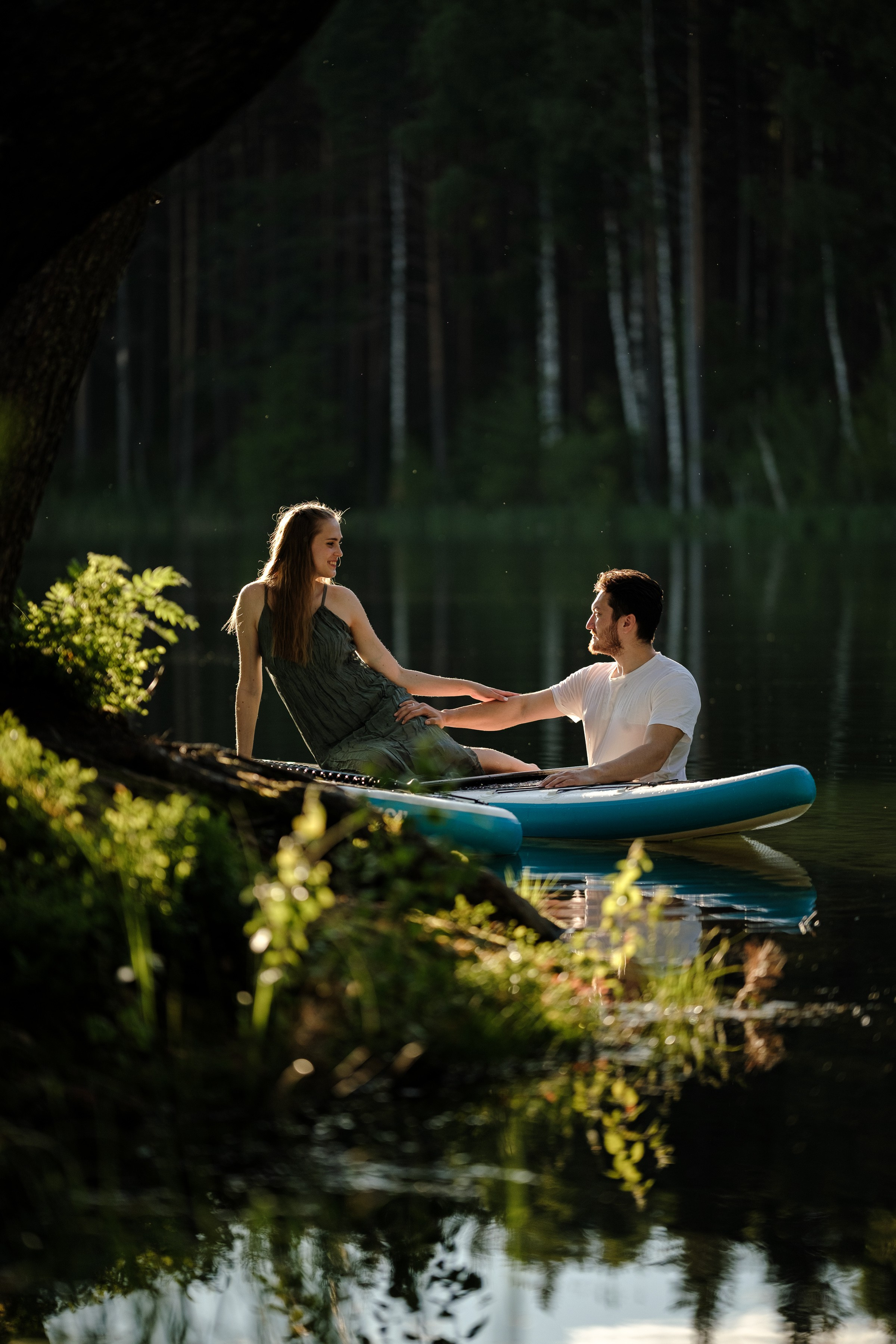 Петя и Лина, на сапах. Интерьерный фотограф и видеограф в Санкт-Петербурге Вадим Балбашевский