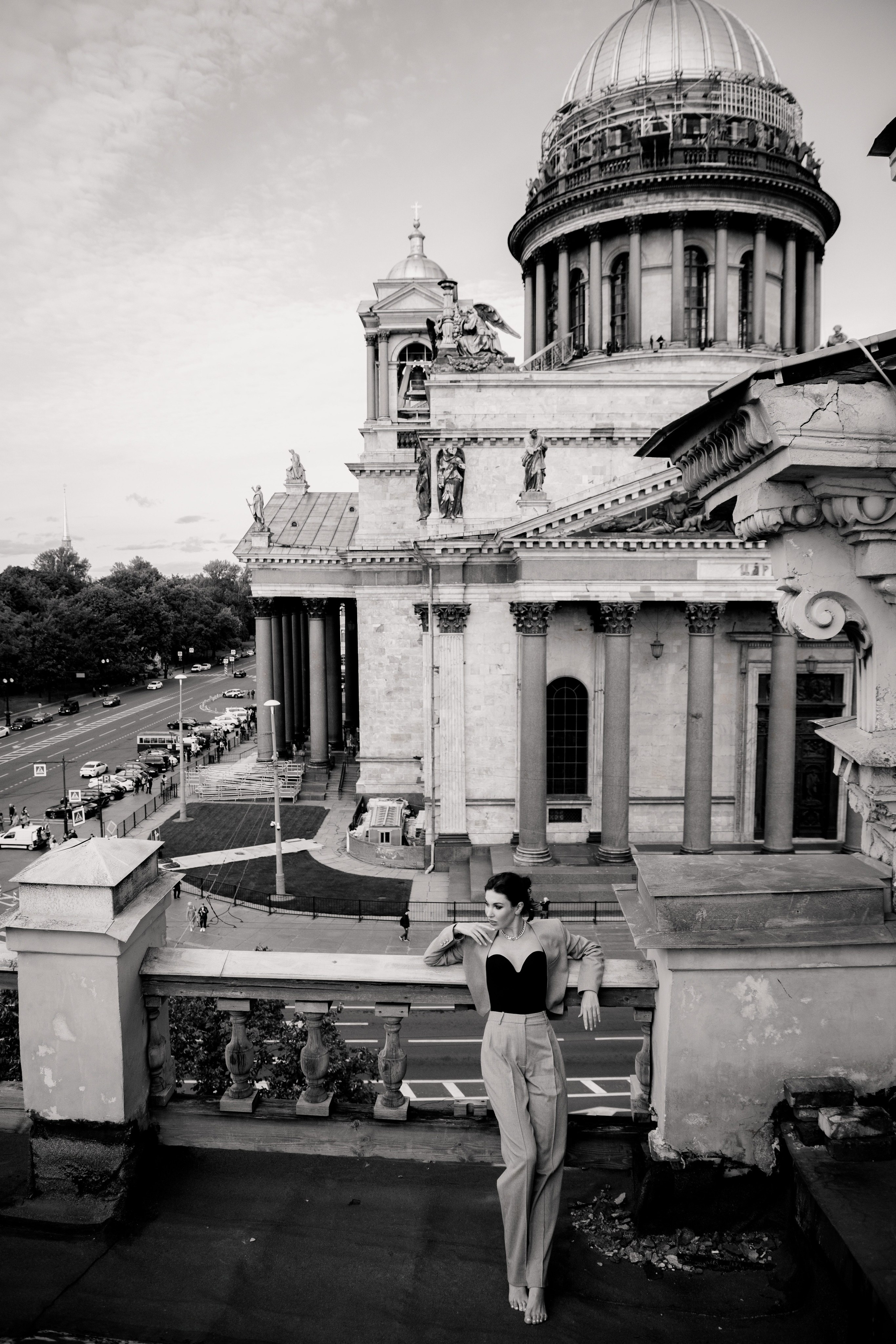 Вероника (съемка на крыше). Фотограф в Москве и Санкт-Петербурге Дарина