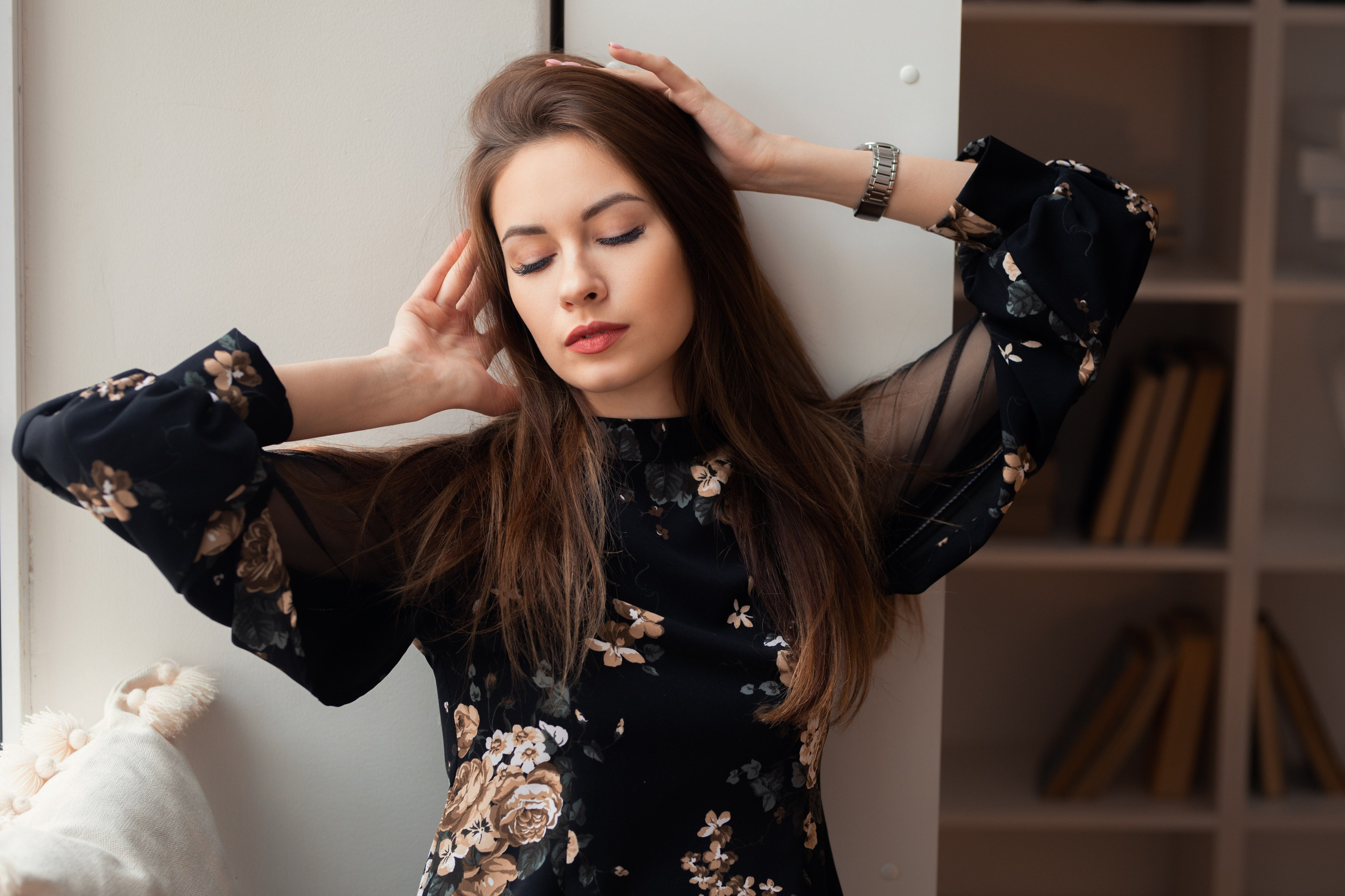 Фотосет с Ольгой в интерьерной студии для «себя»