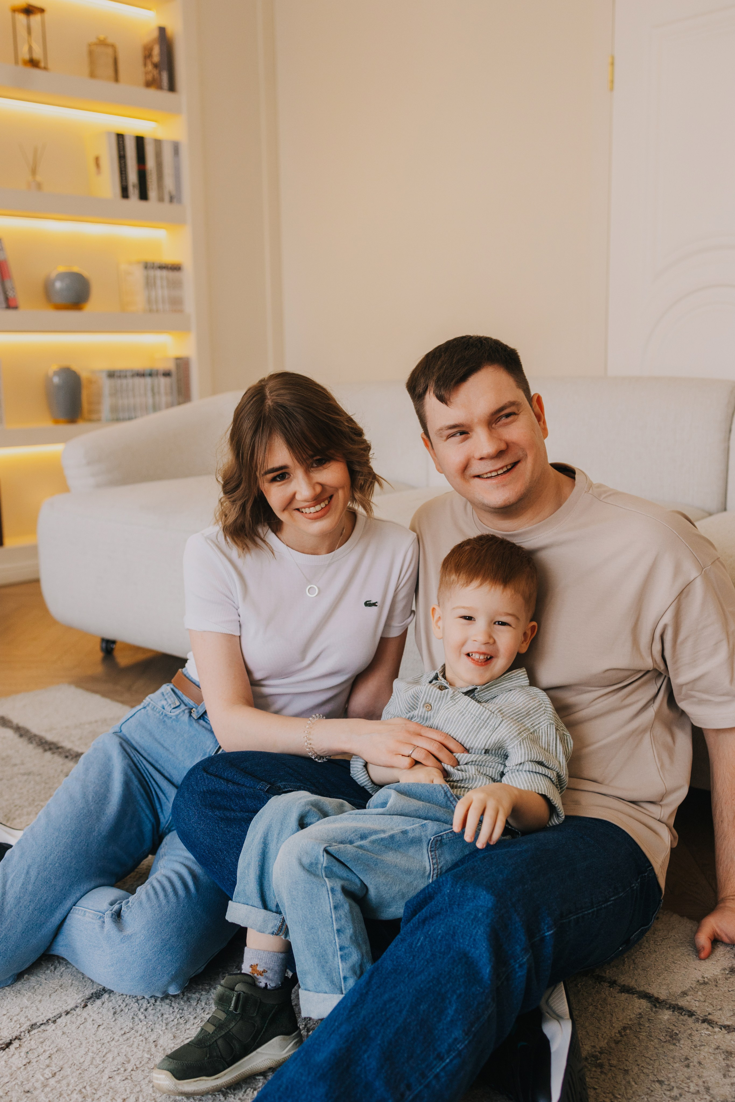 Большая семья. Домашняя фотосессия