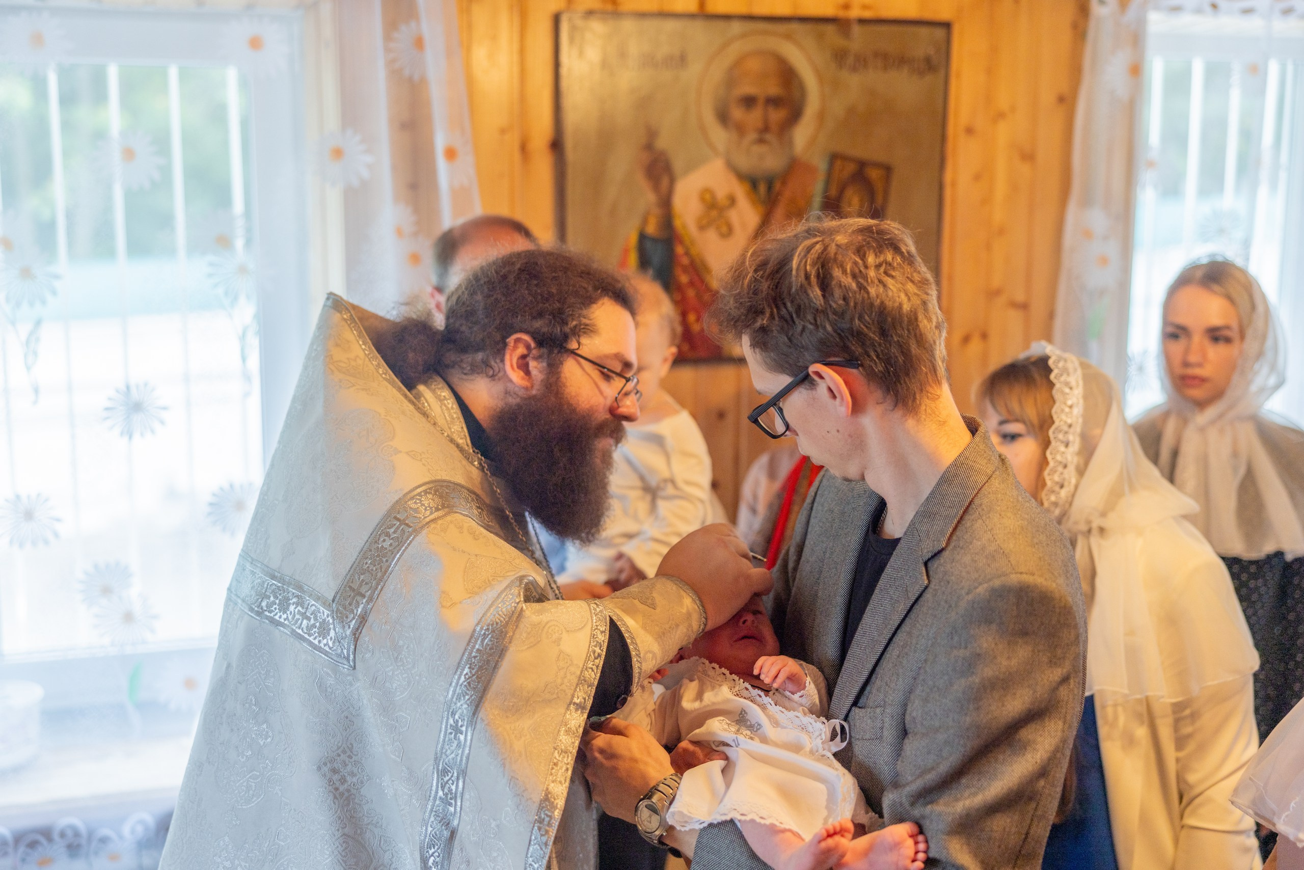 Образец репортажа крещения оригиналы, без искажений, без вспышки, светосильная оптика!. Фотограф в Туле Крупский АнДРей. Фотостудия «КАДР71» в Туле