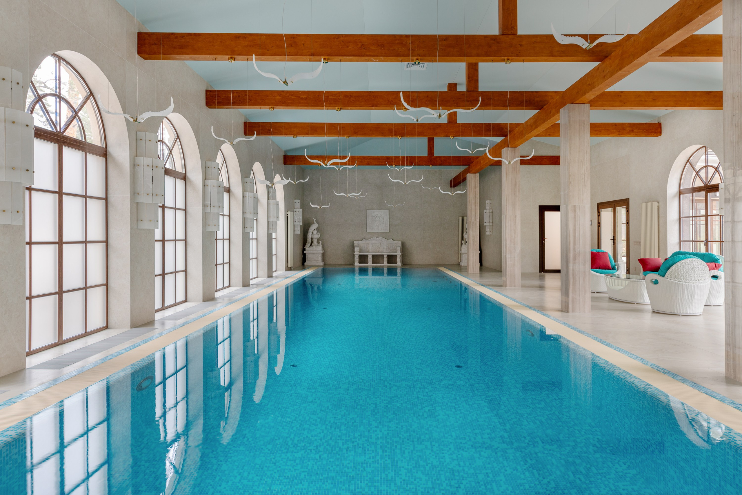 Интерьерная съемка бассейна. Интерьерный фотограф в Санкт-Петербурге Екатерина Цыбулько