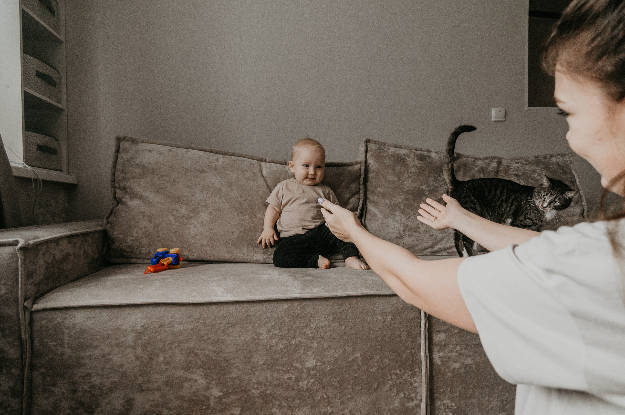 Домашняя семейная съёмка для Алины и Матвея. Свадебный и семейный фотограф г. Ярославль Савинская Анастасия