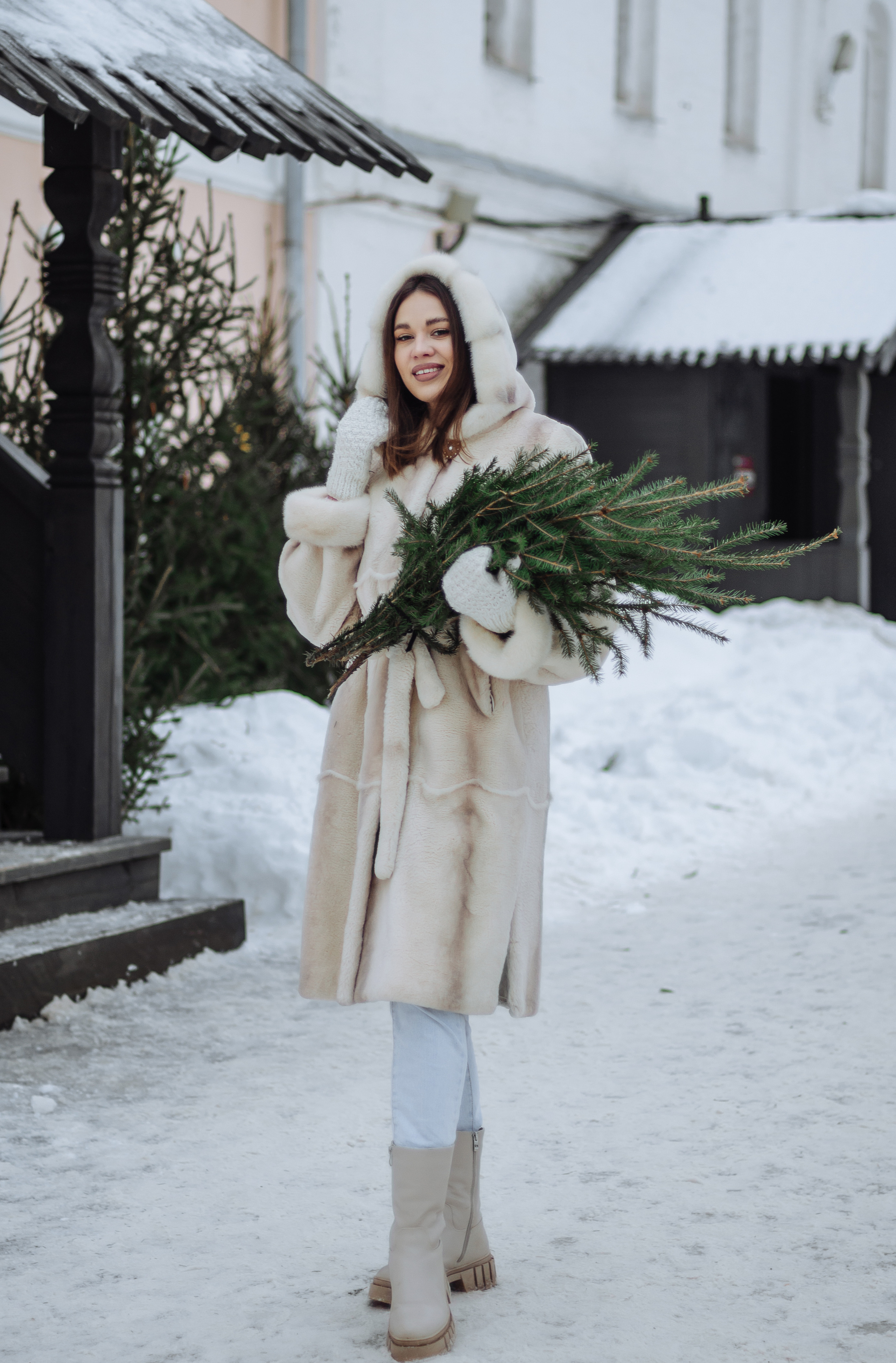Портретная съёмка зимой для Натали. Свадебный и семейный фотограф г. Ярославль Савинская Анастасия