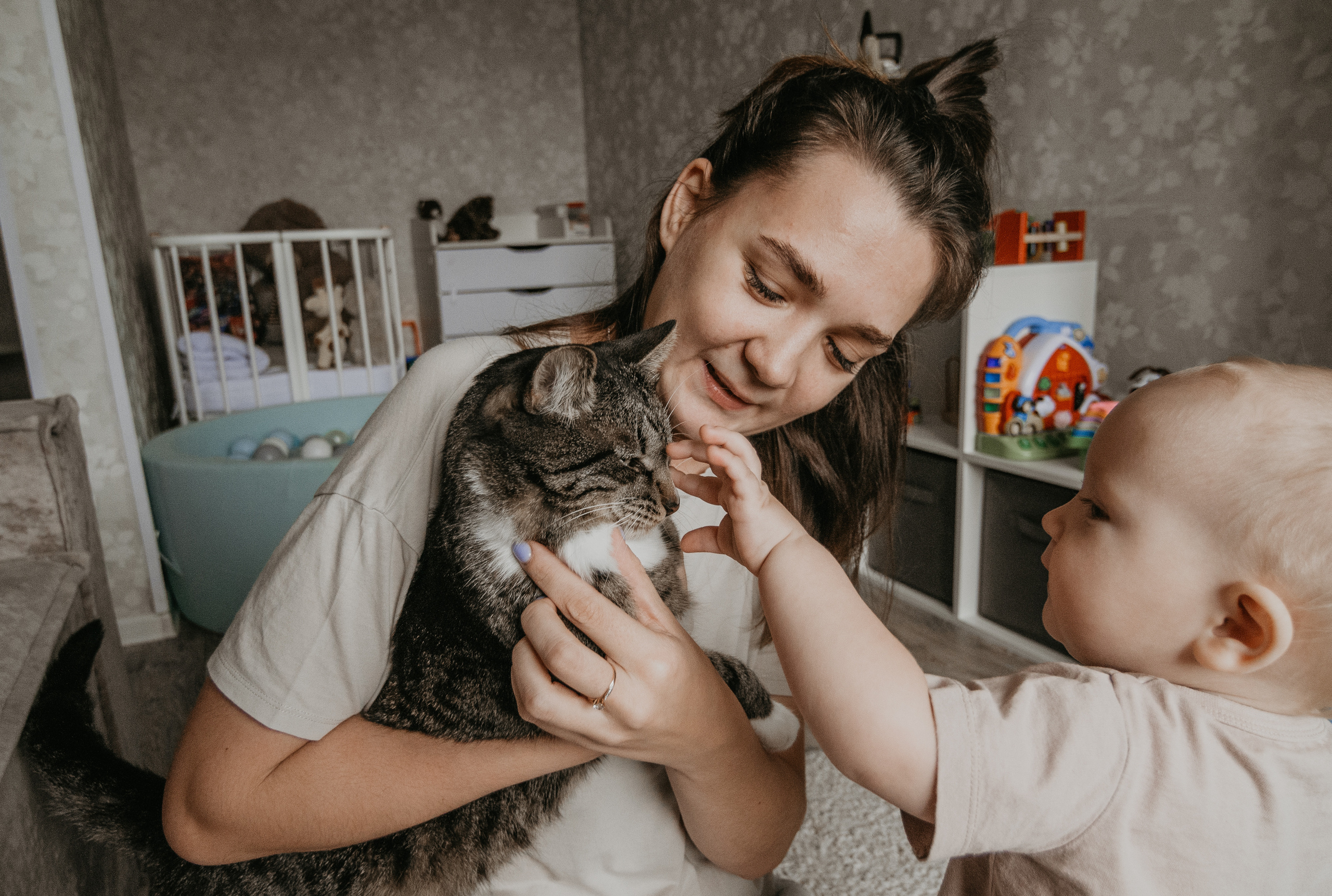 Домашняя семейная съёмка для Алины и Матвея. Свадебный и семейный фотограф г. Ярославль Савинская Анастасия