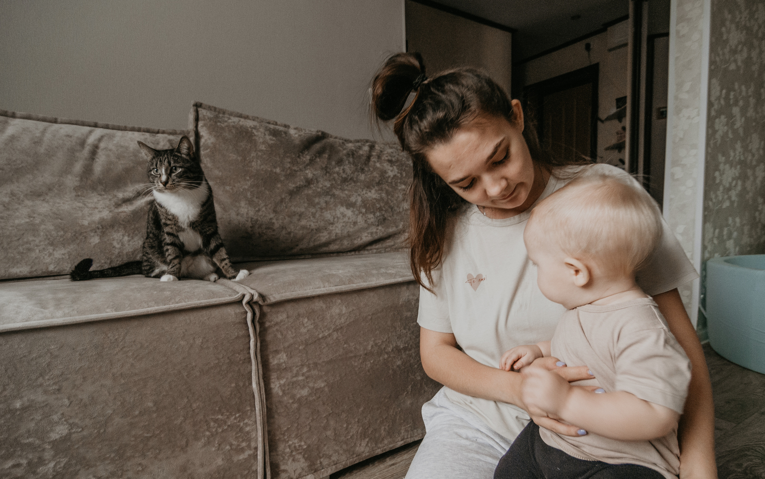 Домашняя семейная съёмка для Алины и Матвея. Свадебный и семейный фотограф г. Ярославль Савинская Анастасия