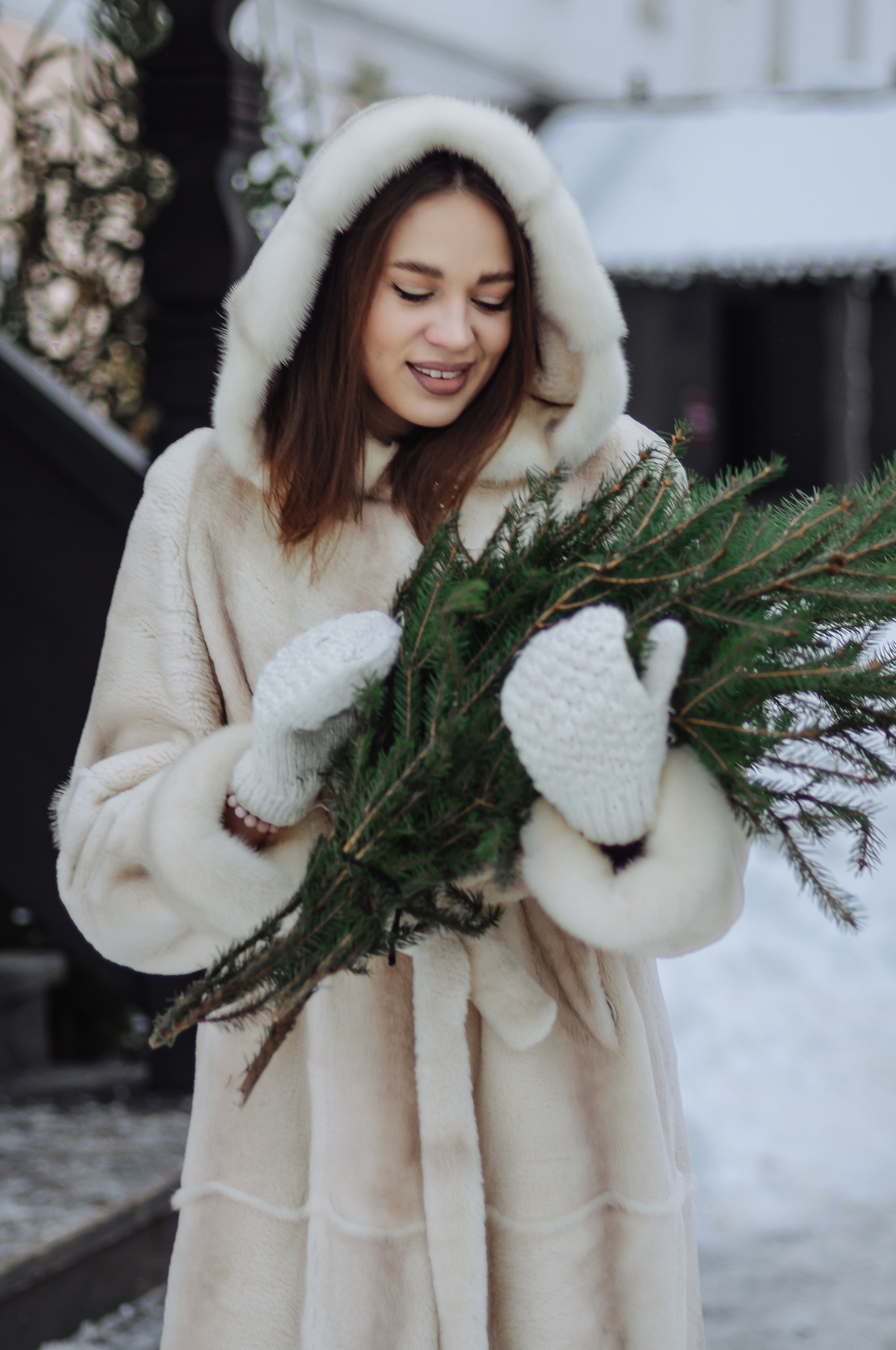 Портретная съёмка зимой для Натали. Свадебный и семейный фотограф г. Ярославль Савинская Анастасия