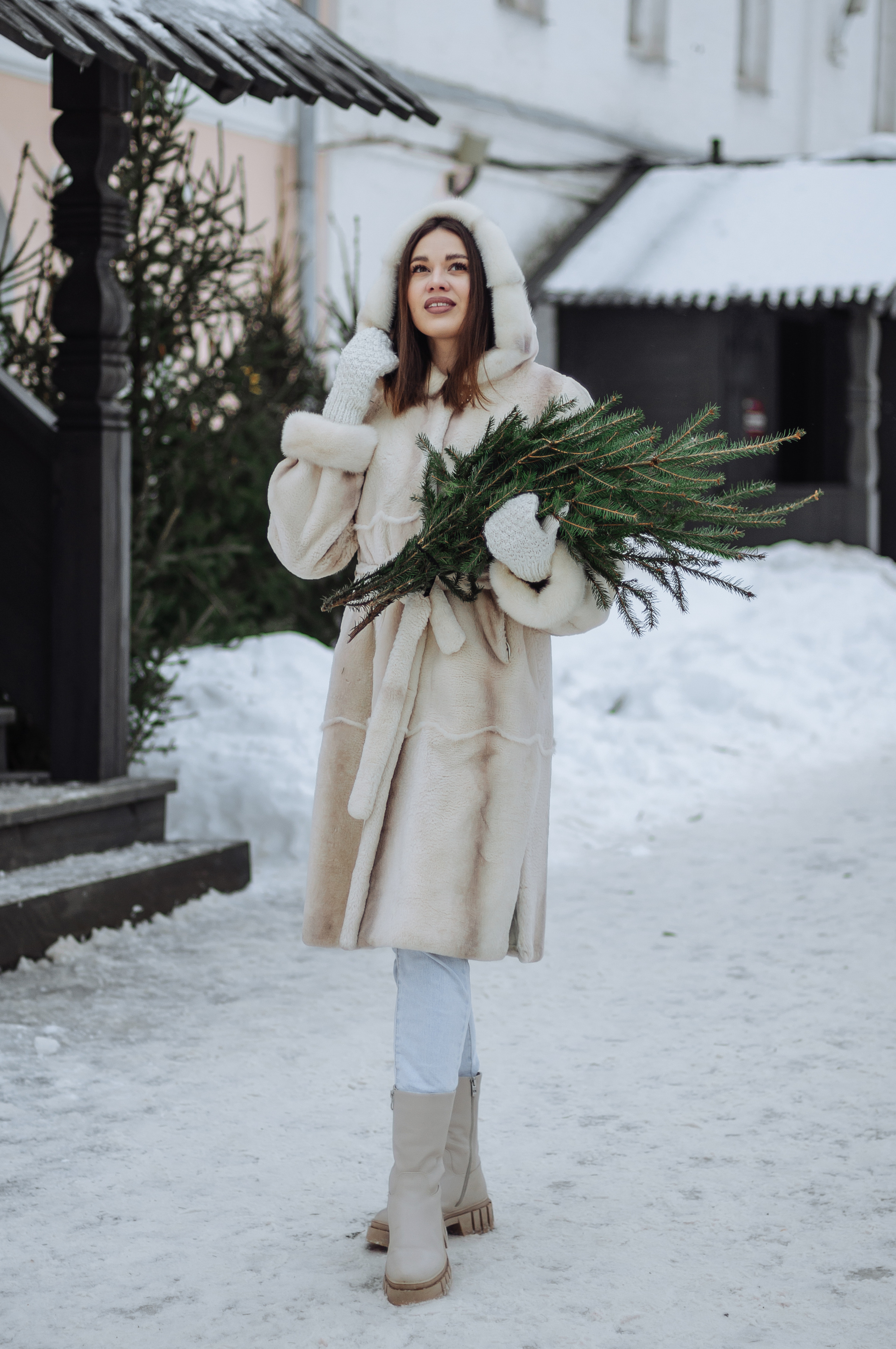 Портретная съёмка зимой для Натали. Свадебный и семейный фотограф г. Ярославль Савинская Анастасия